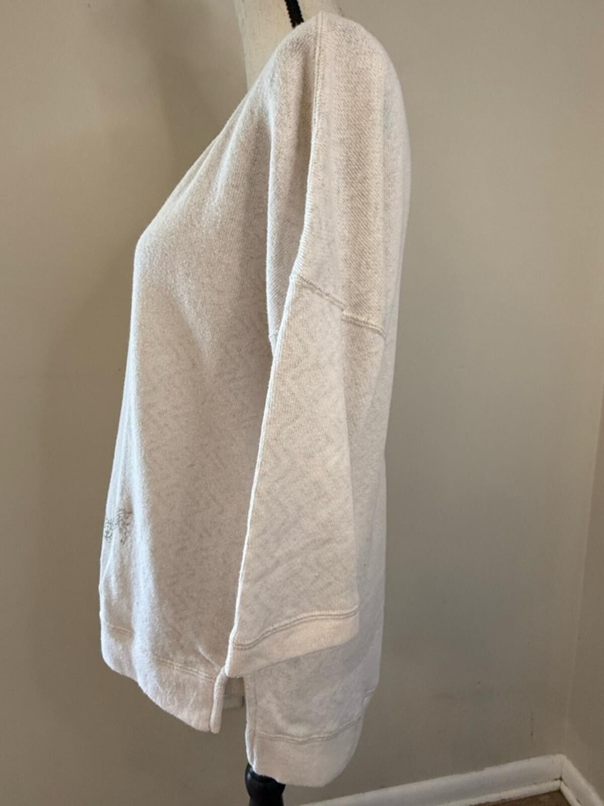 Other Beige boho floral anchor sweater crop sleeves SZ M Size M / US 6-8 / IT 42-44 - 3 Thumbnail