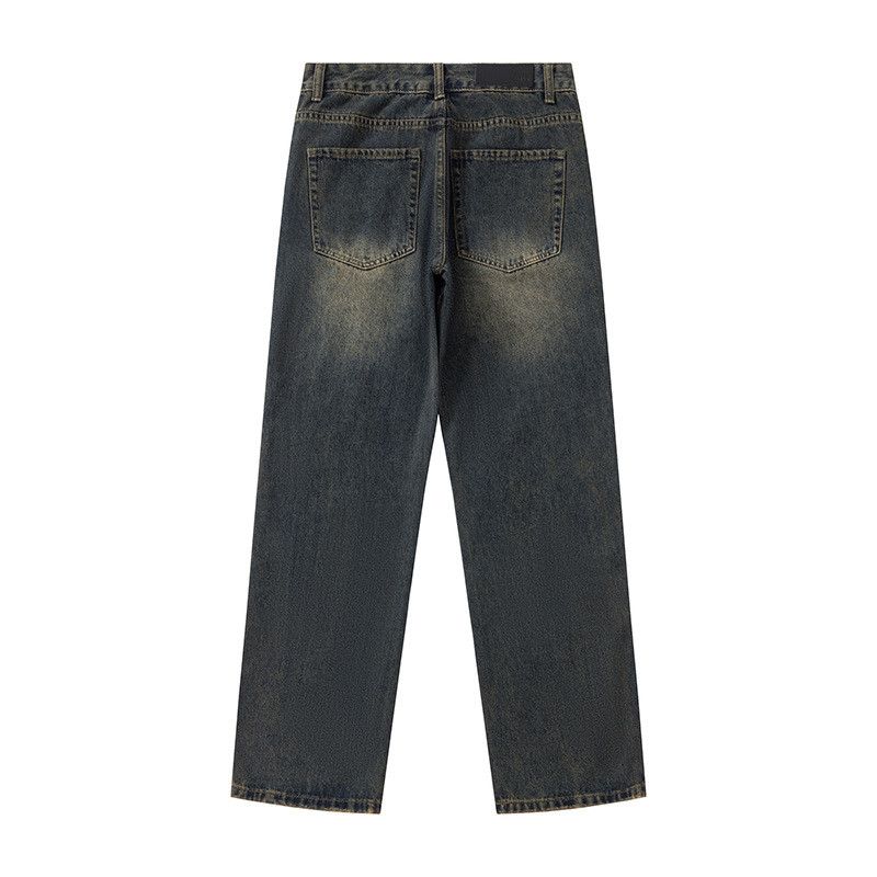 Vintage American-style washed distressed vintage jeans for men Size US 32 / EU 48 - 2 Thumbnail