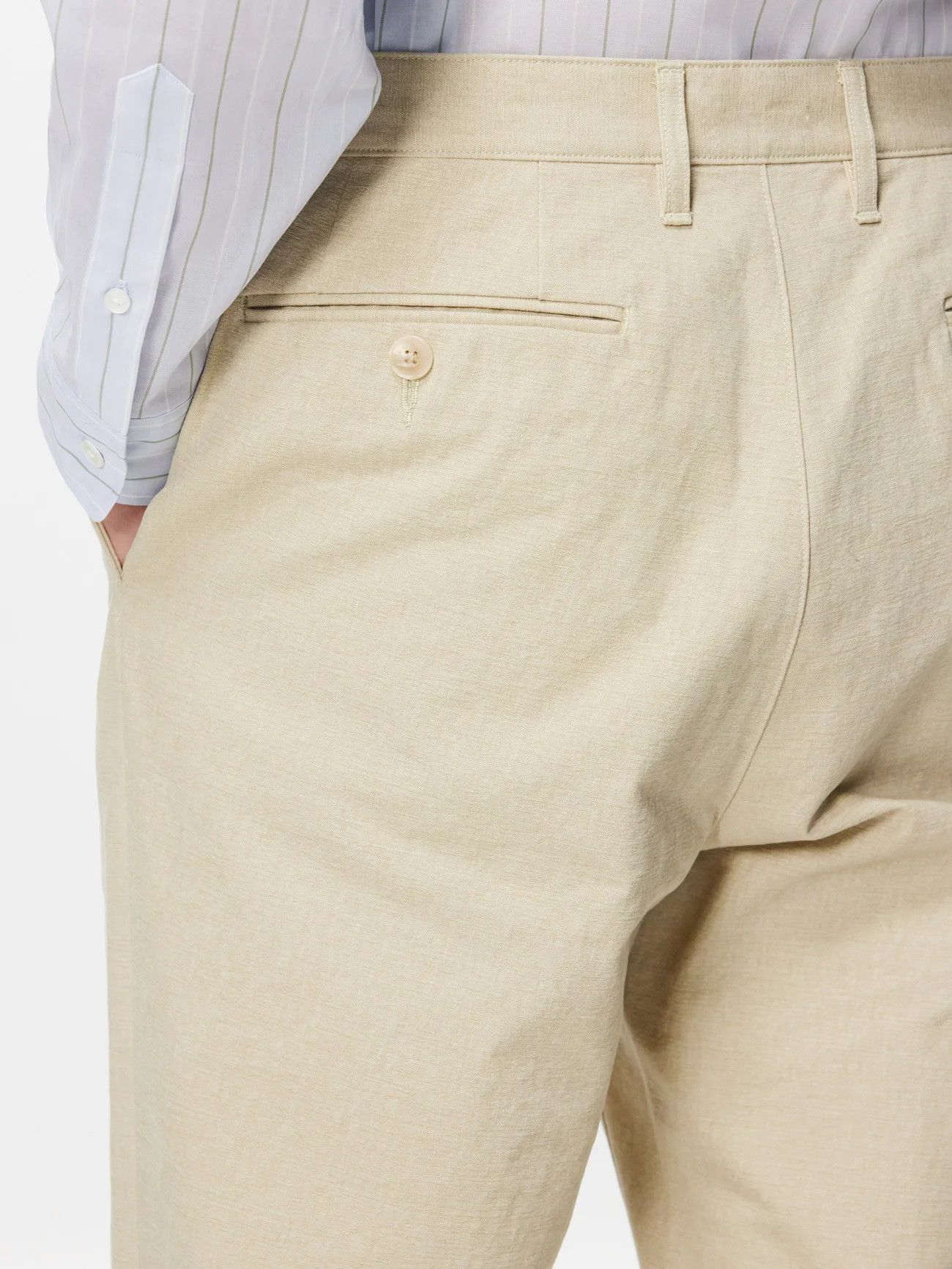 Auralee Auralee Washed Hard Twist Canvas Pants - Khaki Beige Cotton Size US 30 / EU 46 - 3 Thumbnail
