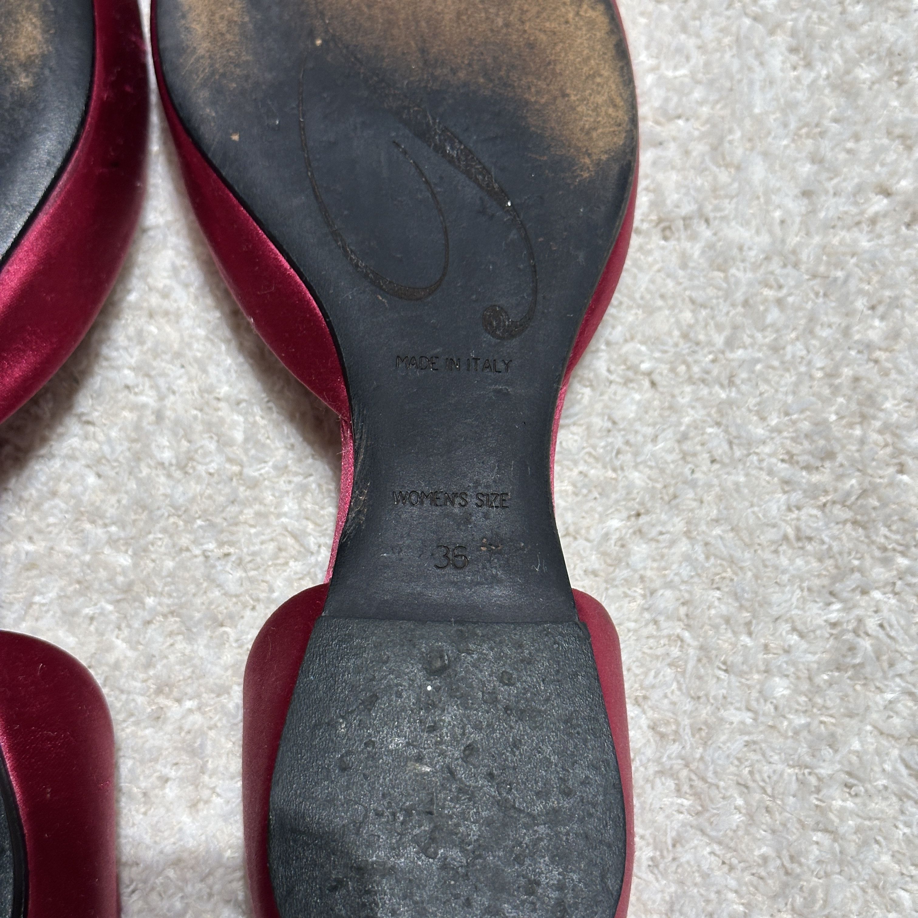 Roger Vivier Roger Vivier Crystal Buckle Satin Flats Size US 6.5 / IT 36.5 - 8 Thumbnail