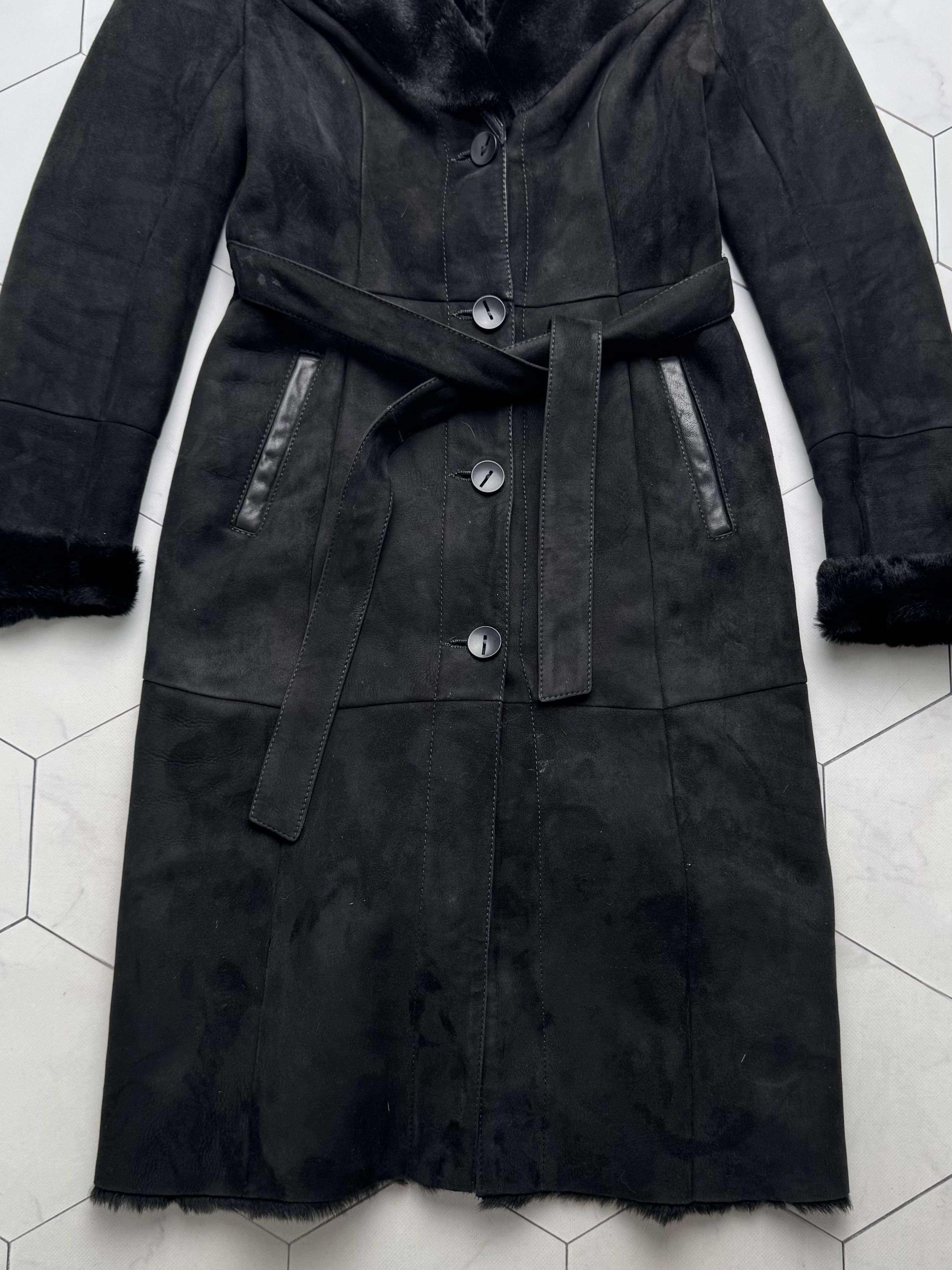 Vintage Vintage Real Sheepskin Coat With Belt(B409)E2D15 Size L / US 10 / IT 46 - 7 Thumbnail