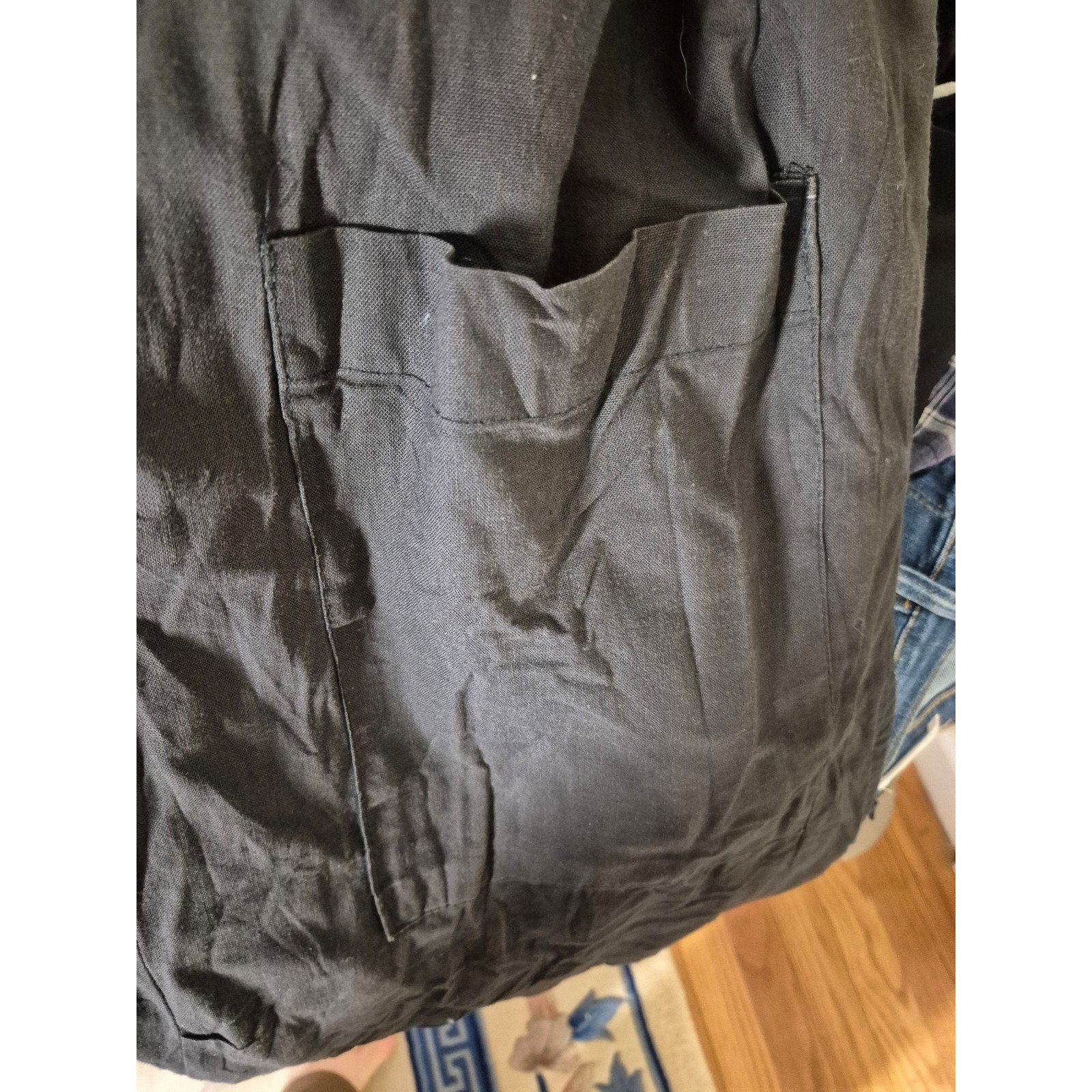 Vintage The Daily Planet Vintage 100% Wool Coat Embroidered Hooded J Size L / US 10 / IT 46 - 9 Thumbnail