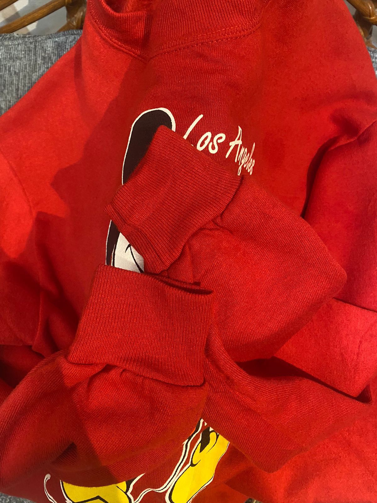 Disney × Mickey Mouse × Vintage 80s Velva Sheen Mickey Mouse Disney Sweatshirt Red Size US M / EU 48-50 / 2 - 5 Thumbnail