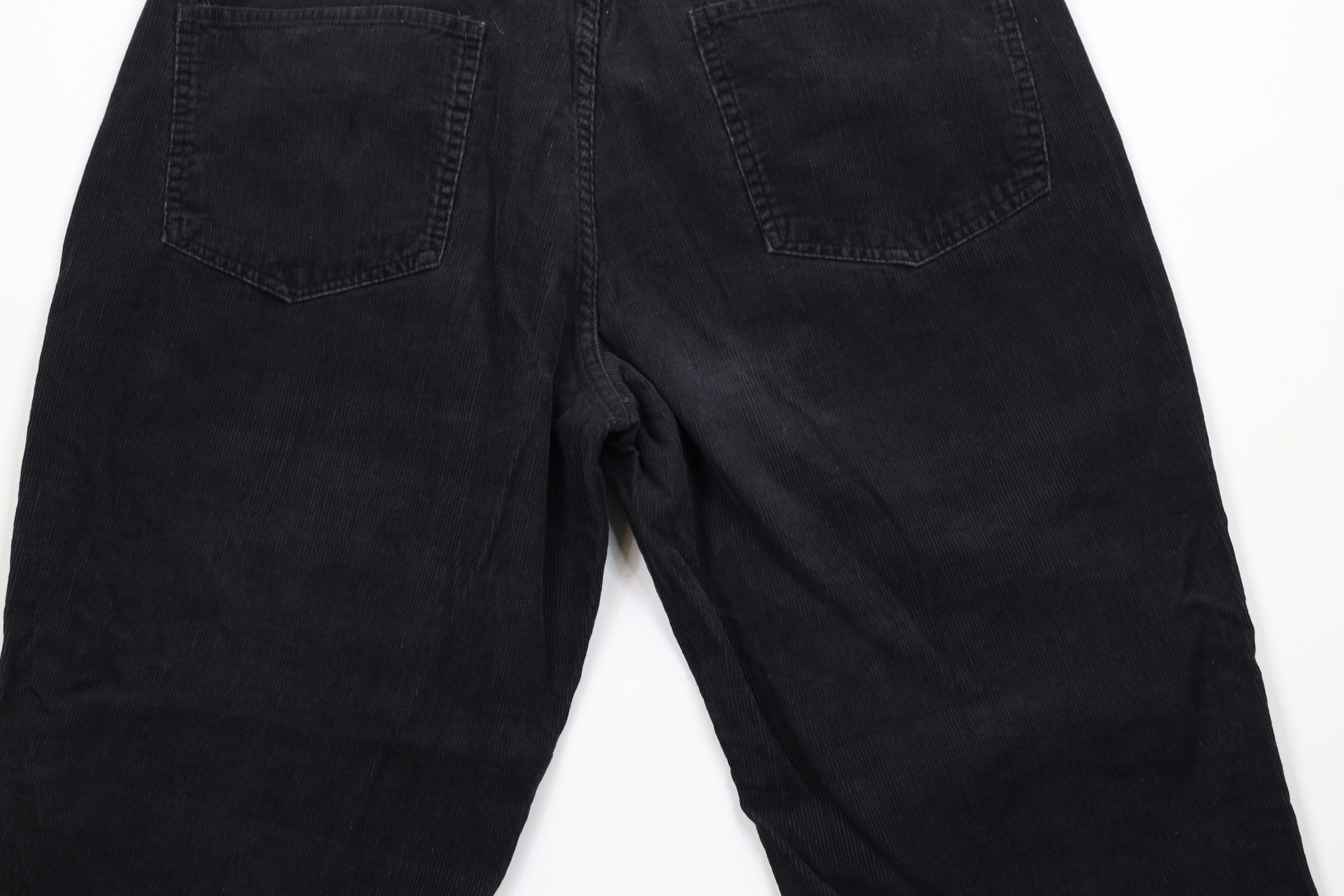 Vintage Vintage 90s Streetwear Wide Leg Corduroy Chino Pants Black Size US 36 / EU 52 - 10 Thumbnail