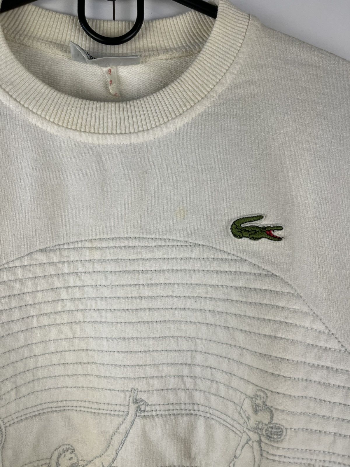 Lacoste Lacoste Rare 90's Tennis Graphic Sweatshirt Made in France Size US L / EU 52-54 / 3 - 12 Thumbnail