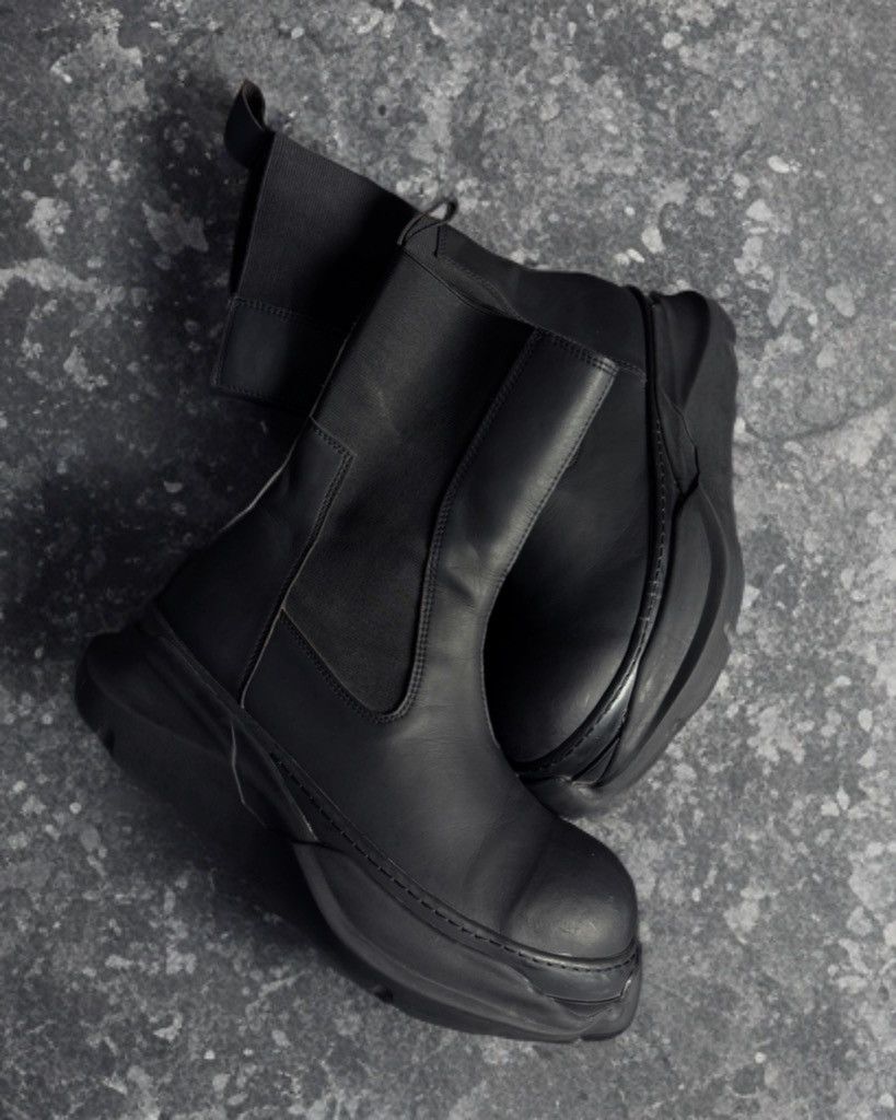 Rick Owens DRKSHDW Combat Chelsea Boots