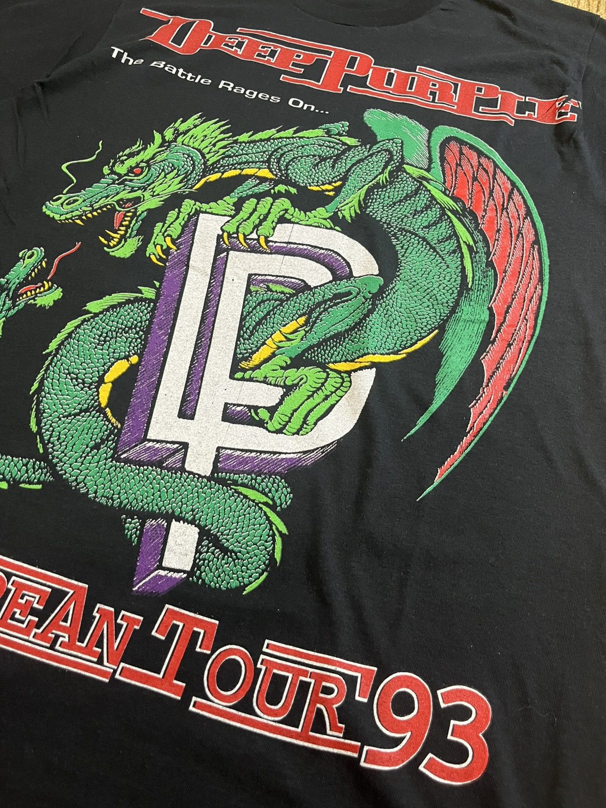Vintage Deep purple vintage merch Euro tour 1993 Size US XL / EU 56 / 4 - 4 Thumbnail