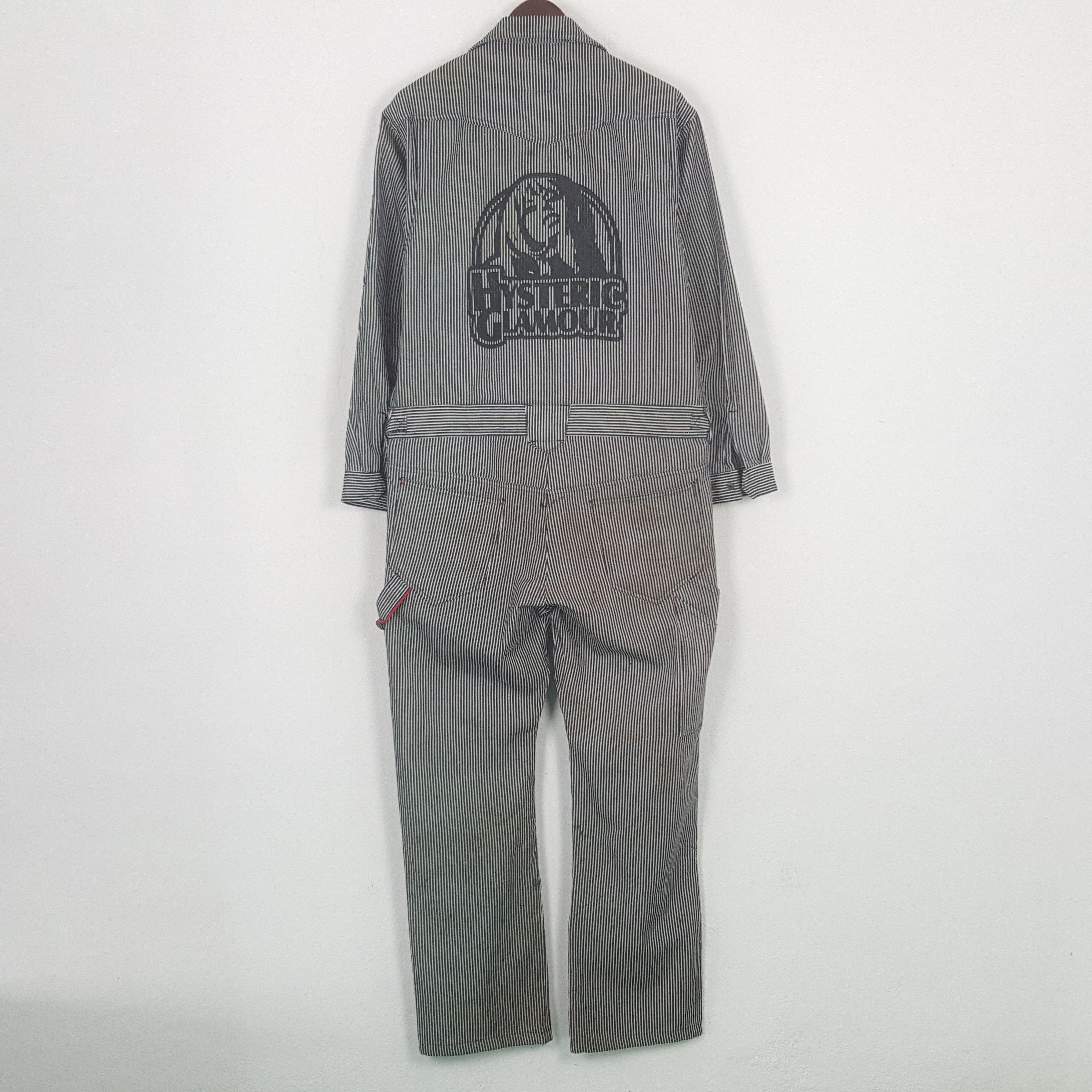 Japanese Brand Vintage Blue B Custom Hysteric Glamour Striped Jacket Size US L / EU 52-54 / 3 - 1 Thumbnail