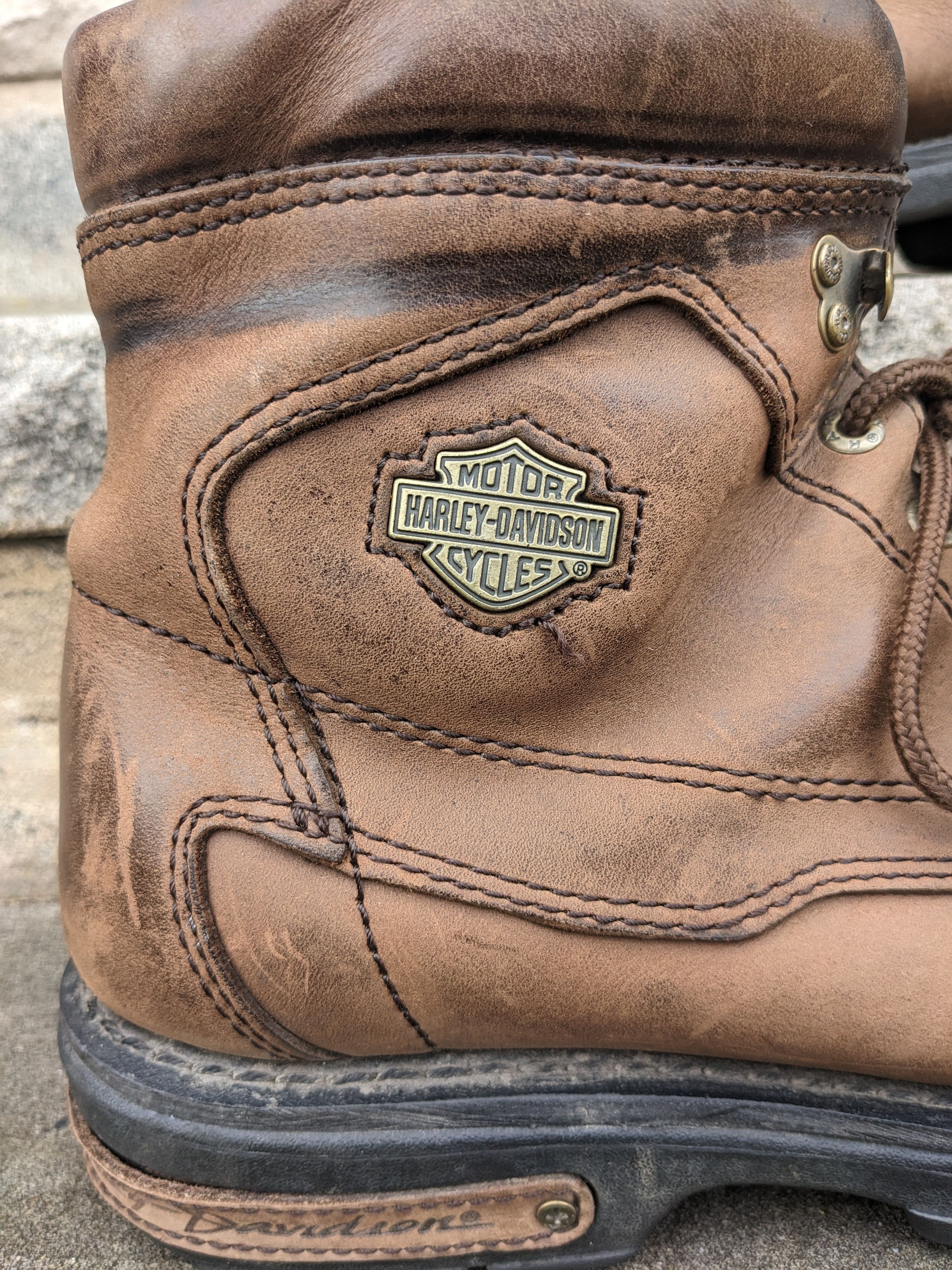 Designer × Harley Davidson Harley Davidson Motorcycle Lace Up Boots Men's 10.5 94174 Size US 10.5 / EU 43-44 - 2 Thumbnail