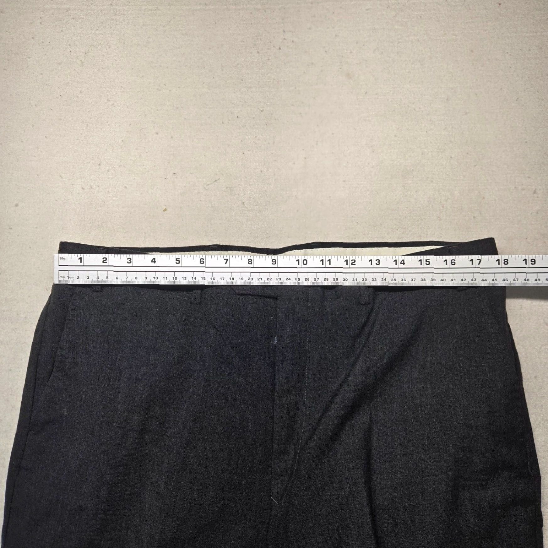 Stafford Stafford Men's Black 100% Wool Pleated Dress Pants Regular Fit Size 40x30 Size US 40 / EU 56 - 5 Thumbnail