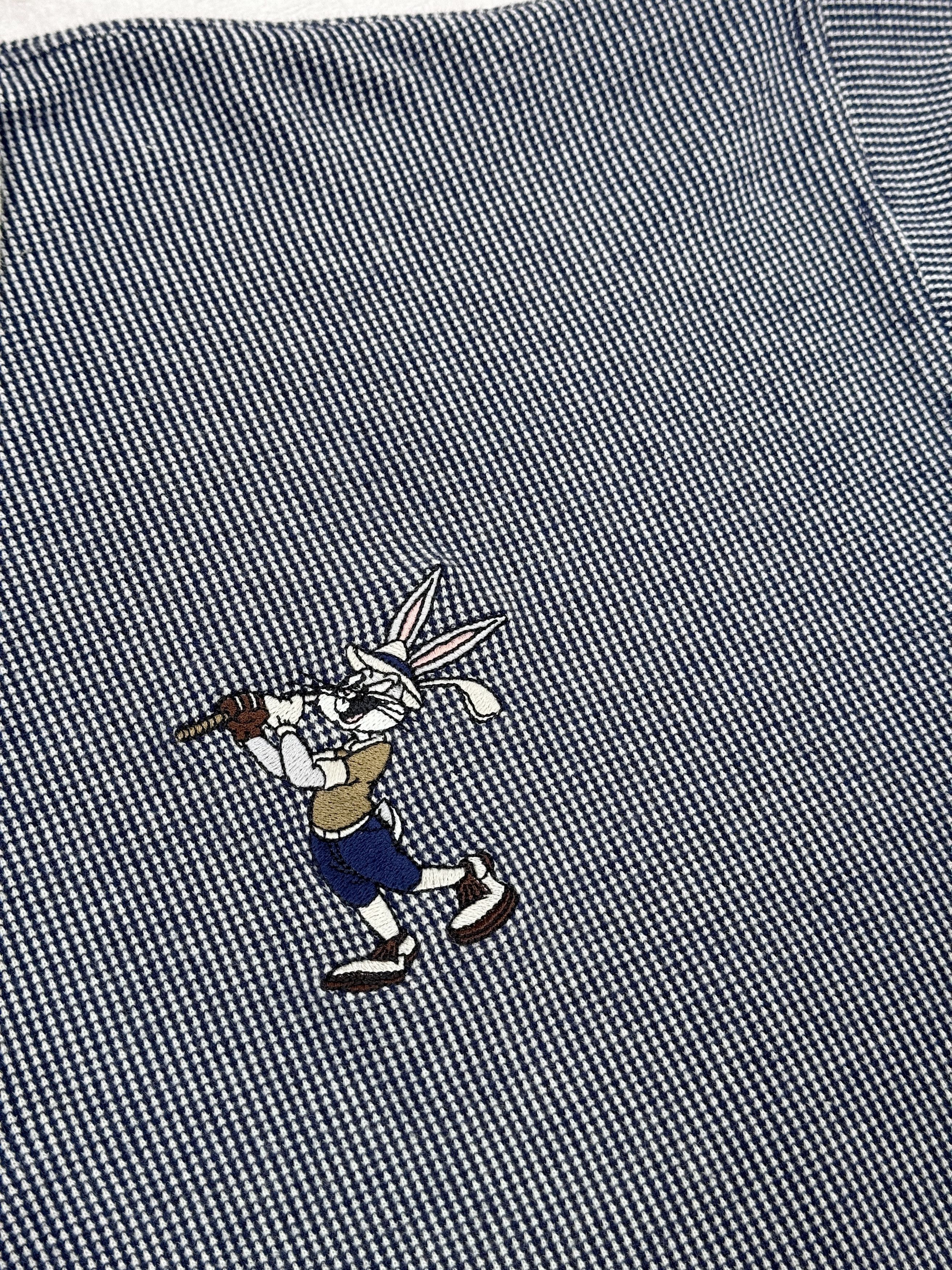 Cartoon Network × Vintage × Warner Bros Vintage Looney Tunes Bugs Bunny Polo T-Shirt Golf Size US XL / EU 56 / 4 - 6 Thumbnail