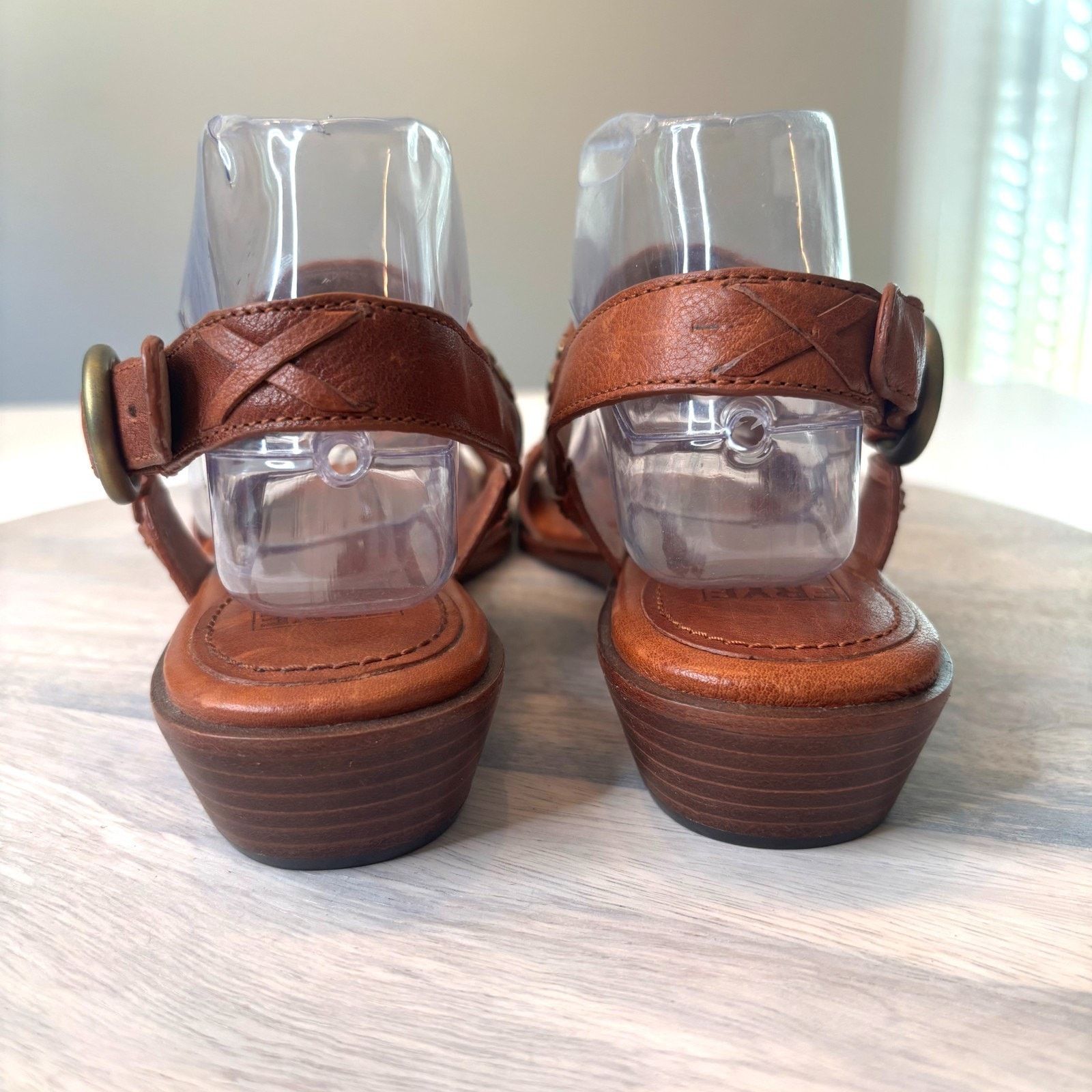 Frye Frye Avery Strap Leather Brown Leather Sandals Size 9M 9 M Size US 9 / IT 39 - 7 Thumbnail