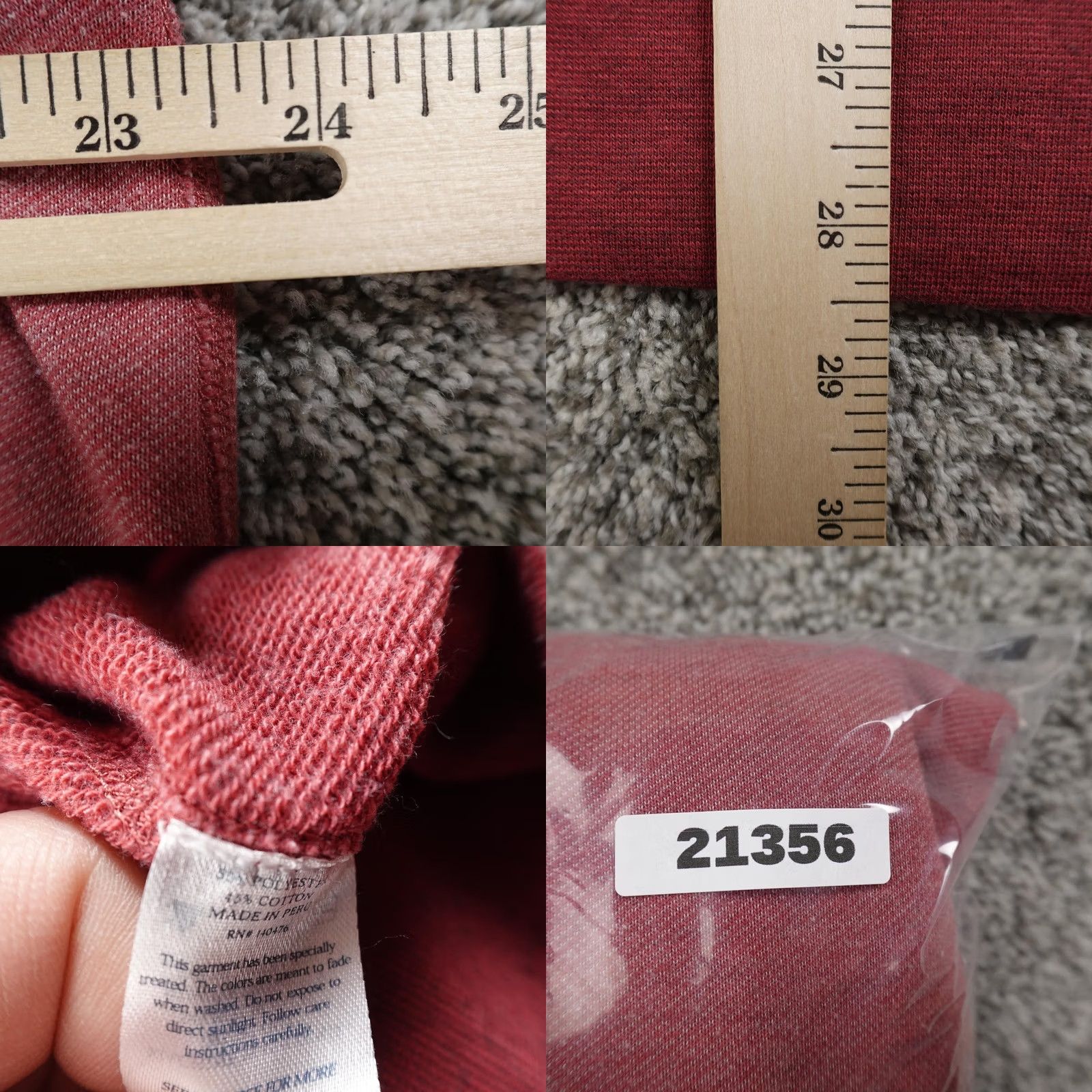 Faherty Faherty Sweatshirt Mens XL Red 1/4 Zip Pullover Knit Pullover Sweatshirt Casual Preppy Logo Zipper Long Sleeve Knit Red Mens XL Size US XL / EU 56 / 4 - 8 Thumbnail
