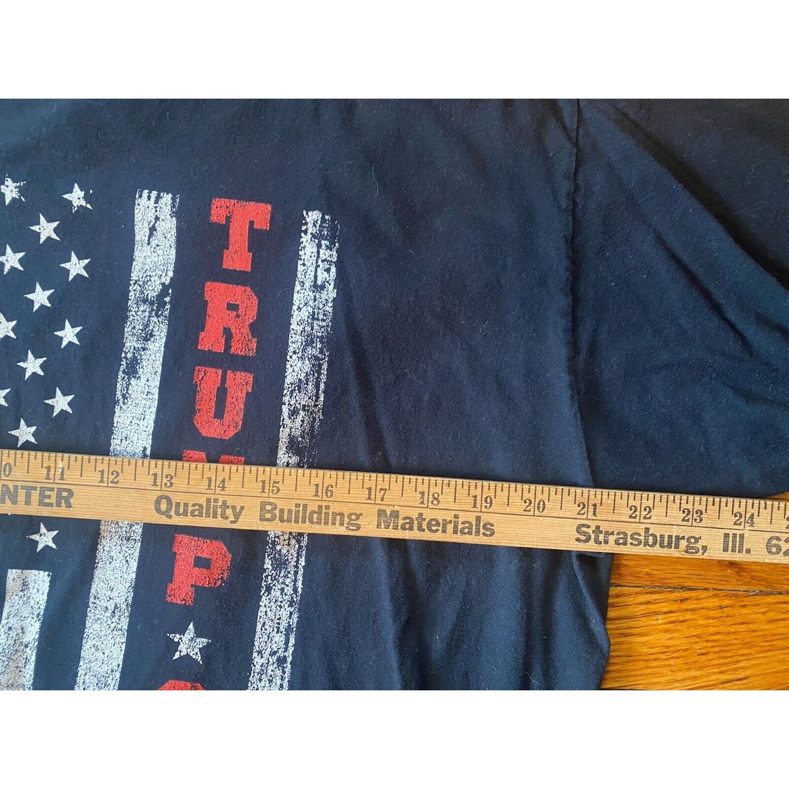 Other Port Company Trump 2020 American Flag Black T Shirt Mens XL Size US XL / EU 56 / 4 - 6 Thumbnail