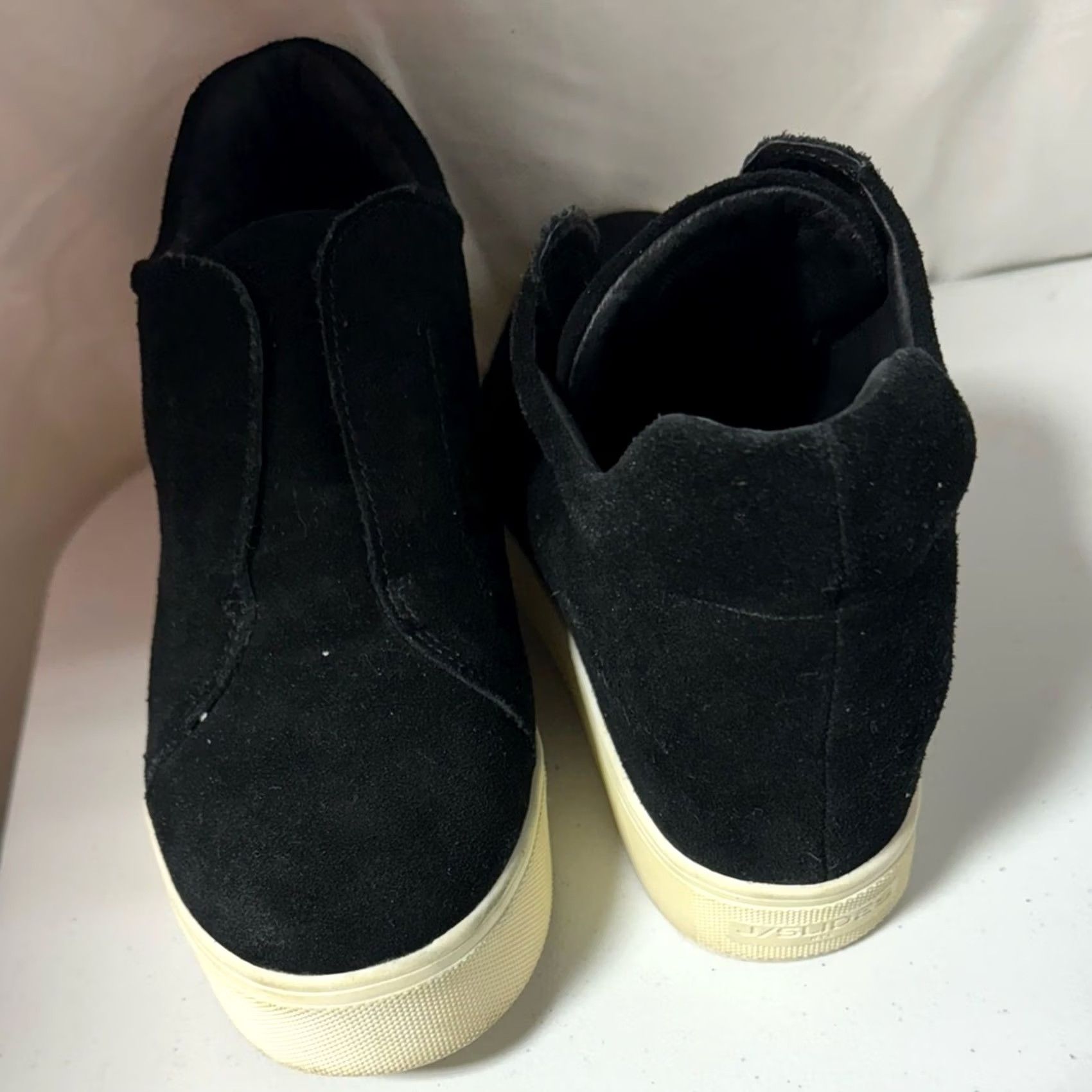 J/Slides JSlides Black Suede Sneaker Women 8.5 Size ONE SIZE - 2 Thumbnail