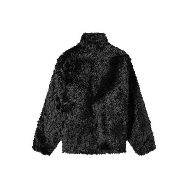 Balenciaga Balenciaga Black Plush Stand Collar Jacket 0079 Size US L / EU 52-54 / 3 - 1 Thumbnail