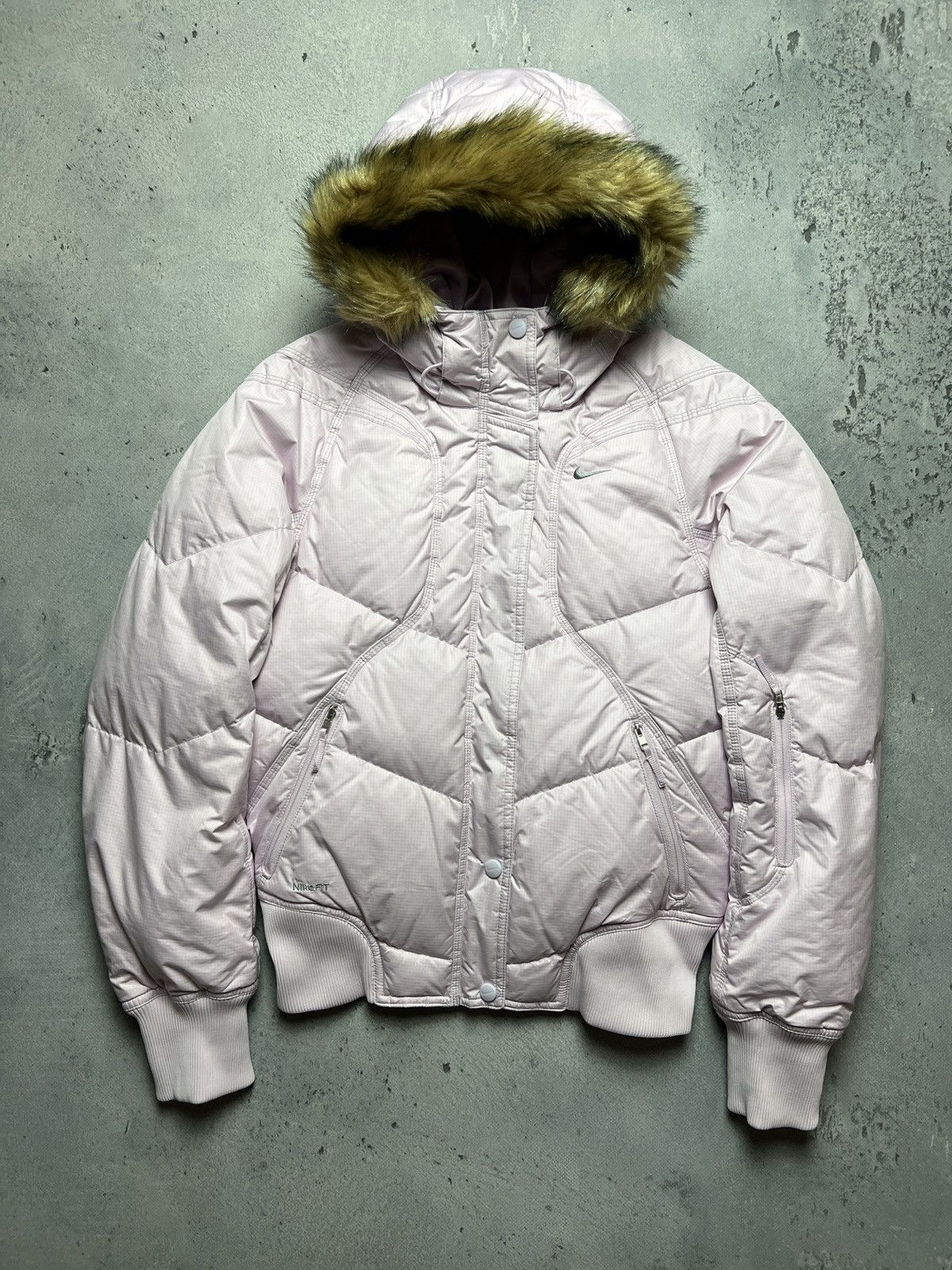 Nike × Vintage Vintage Nike Gorpcore Down Puffer Bomber Jacket 00s 