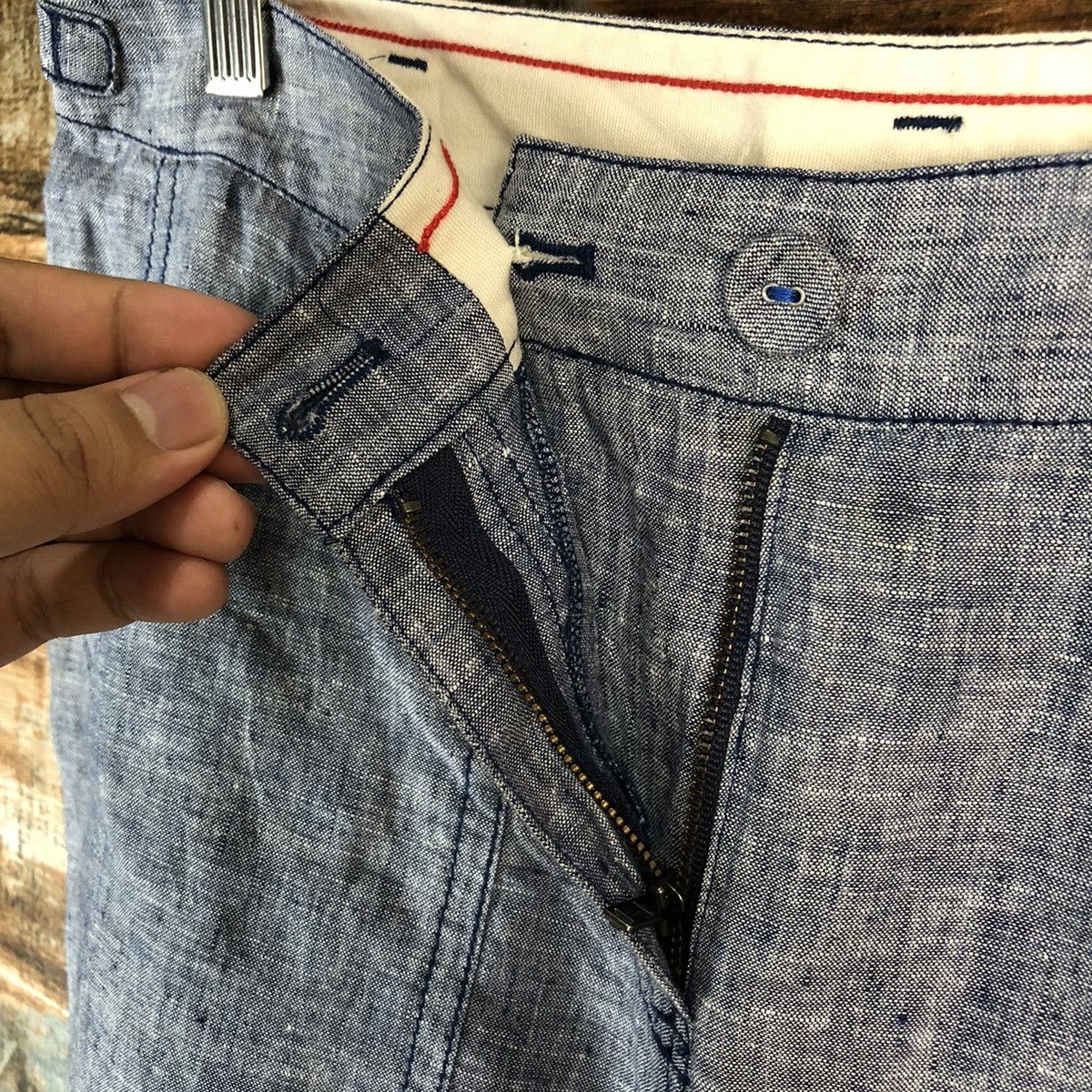 Japanese Brand Pure DKNY Blue Casual Pants #A2385 Size 28" / US 6 / IT 42 - 14 Thumbnail