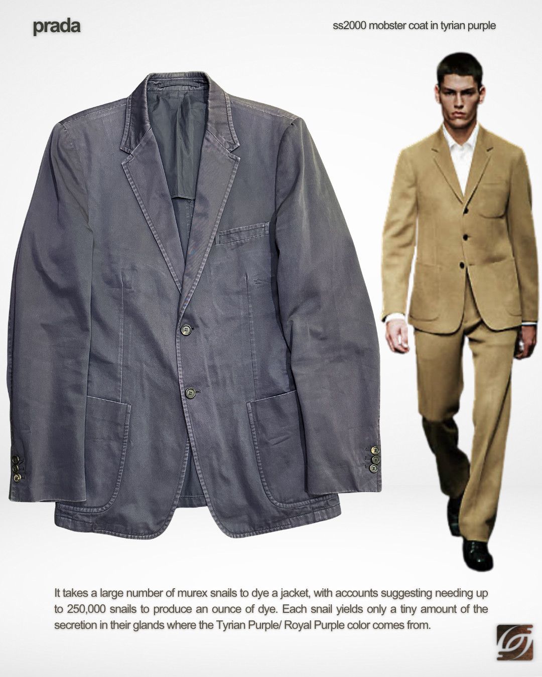 Prada SS2000 Mobster Coat in Tyrian Purple Size 46R - 1 Thumbnail