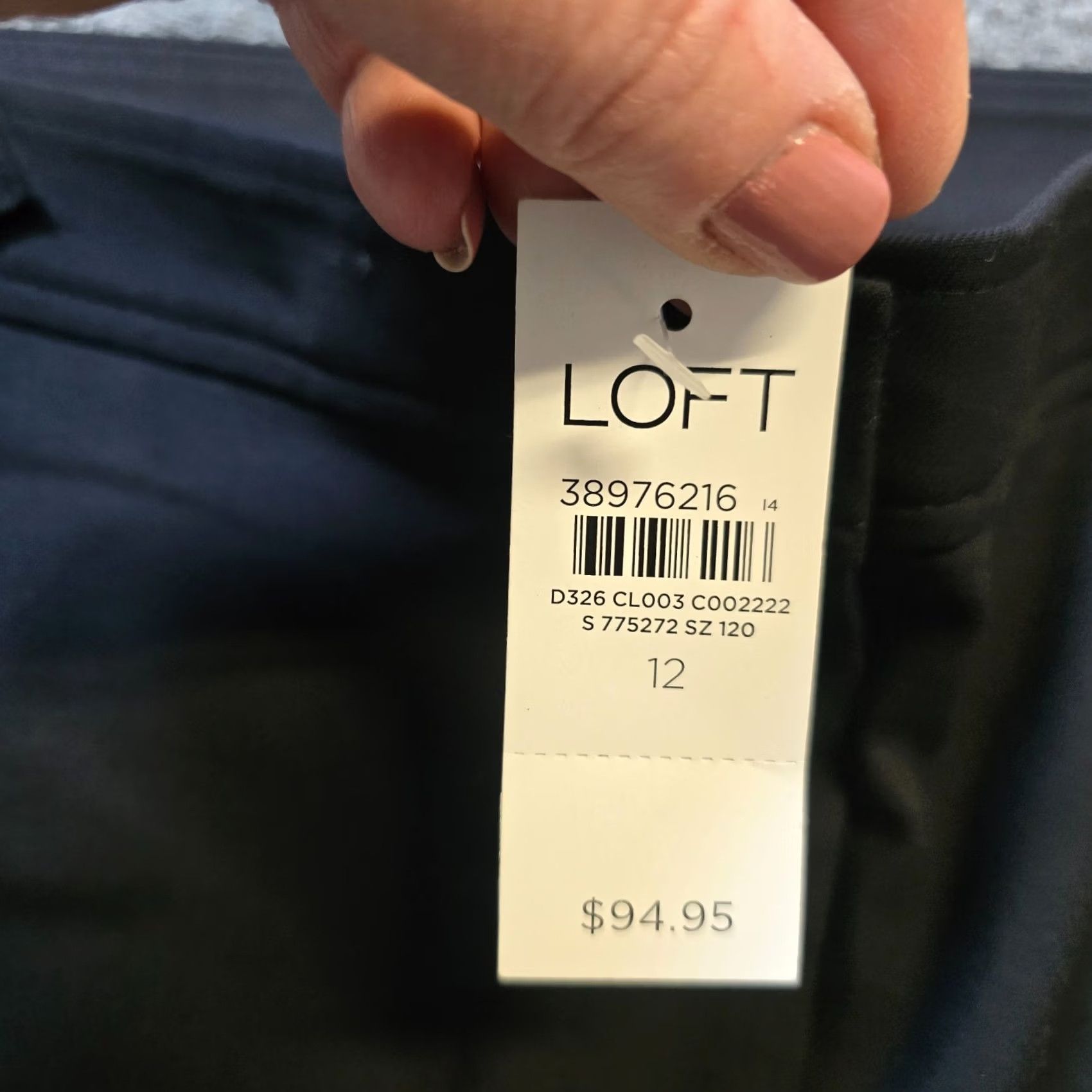 Loft LOFT Pants Womens Size 12 Black Wide-Leg Gold Buttons Nautical Capsule Career Dress Pants Regular Women Size 34" / US 12 / IT 48 - 5 Thumbnail