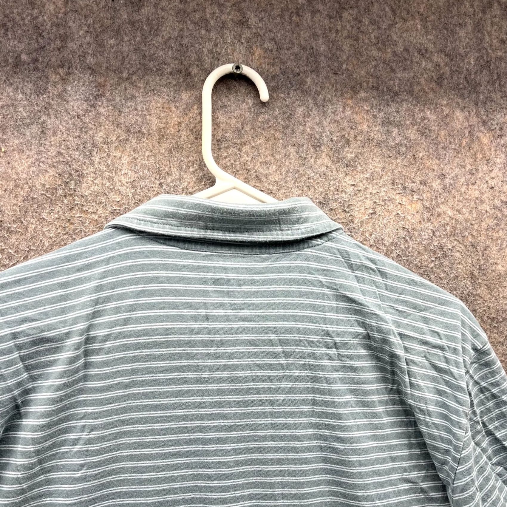 The North Face The North Face Polo Shirt Mens Large Blue Stripes Cotton Outdoors Stretch Camp Size US L / EU 52-54 / 3 - 5 Thumbnail