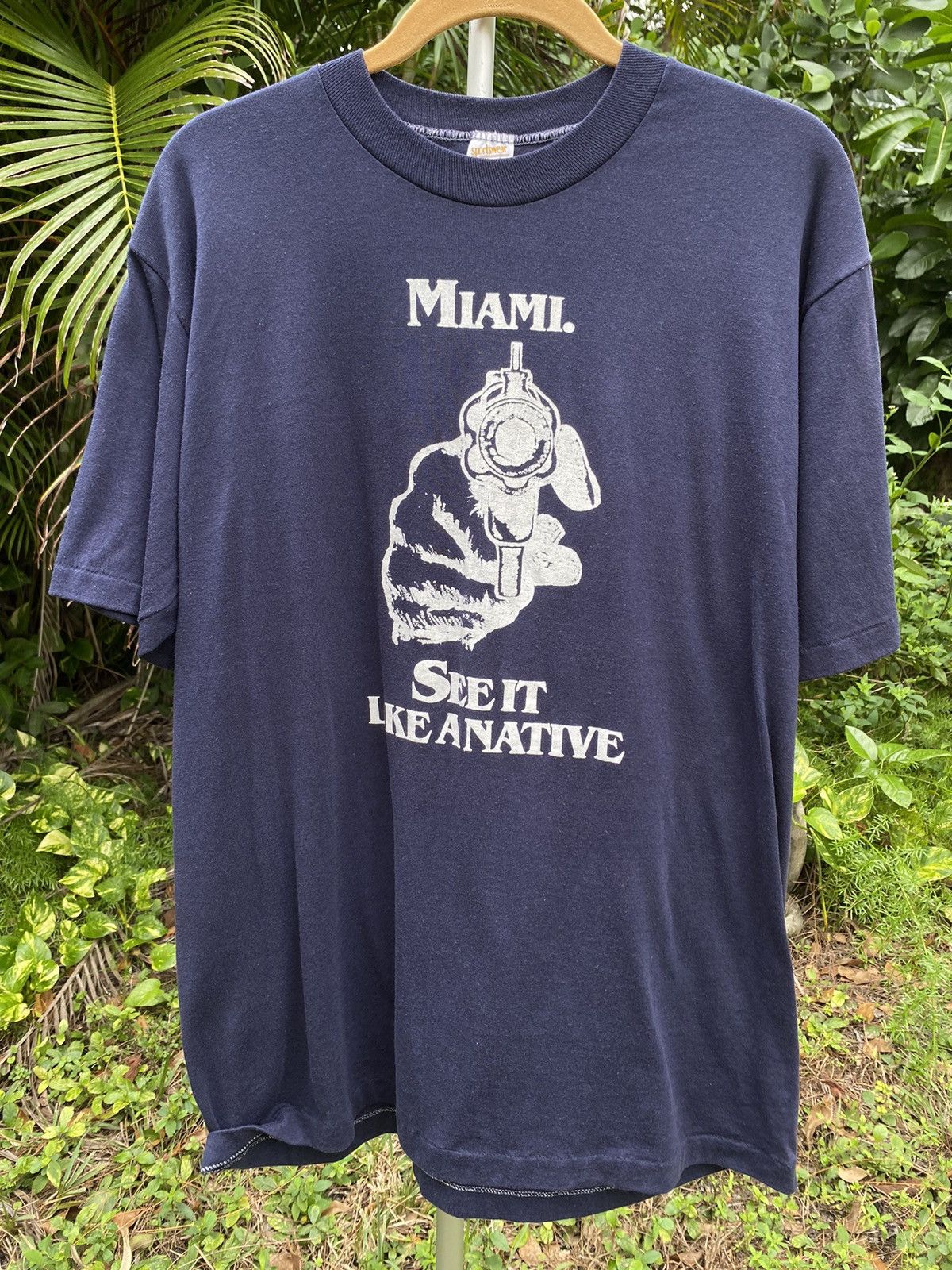 RARE 1980s Miami Gun See it like a native Tee shirt