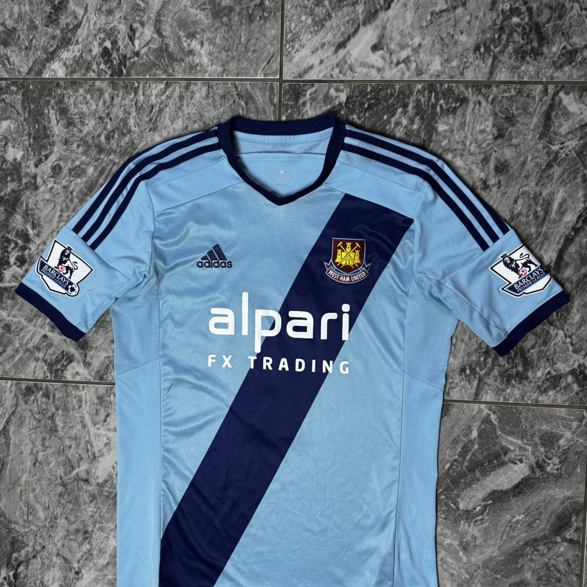 Adidas WEST HAM 2014 2015 ADIDAS AWAY FOOTBALL SOCCER SHIRT JERSEY Size US M / EU 48-50 / 2 - 3 Thumbnail