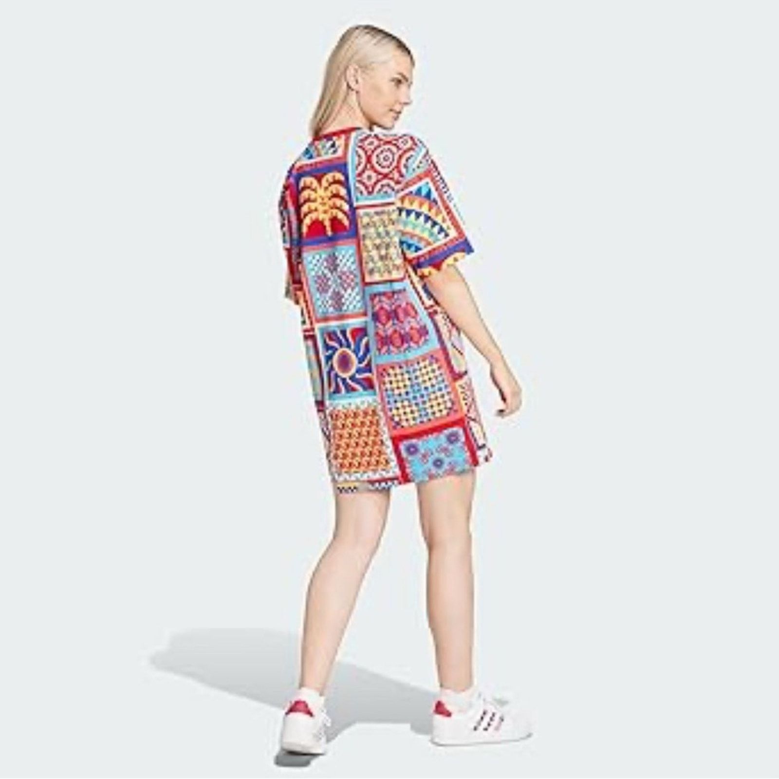 Adidas New Adidas X Farm Rio Kaleidoscope Slim Dress Size L / US 10 / IT 46 - 3 Thumbnail