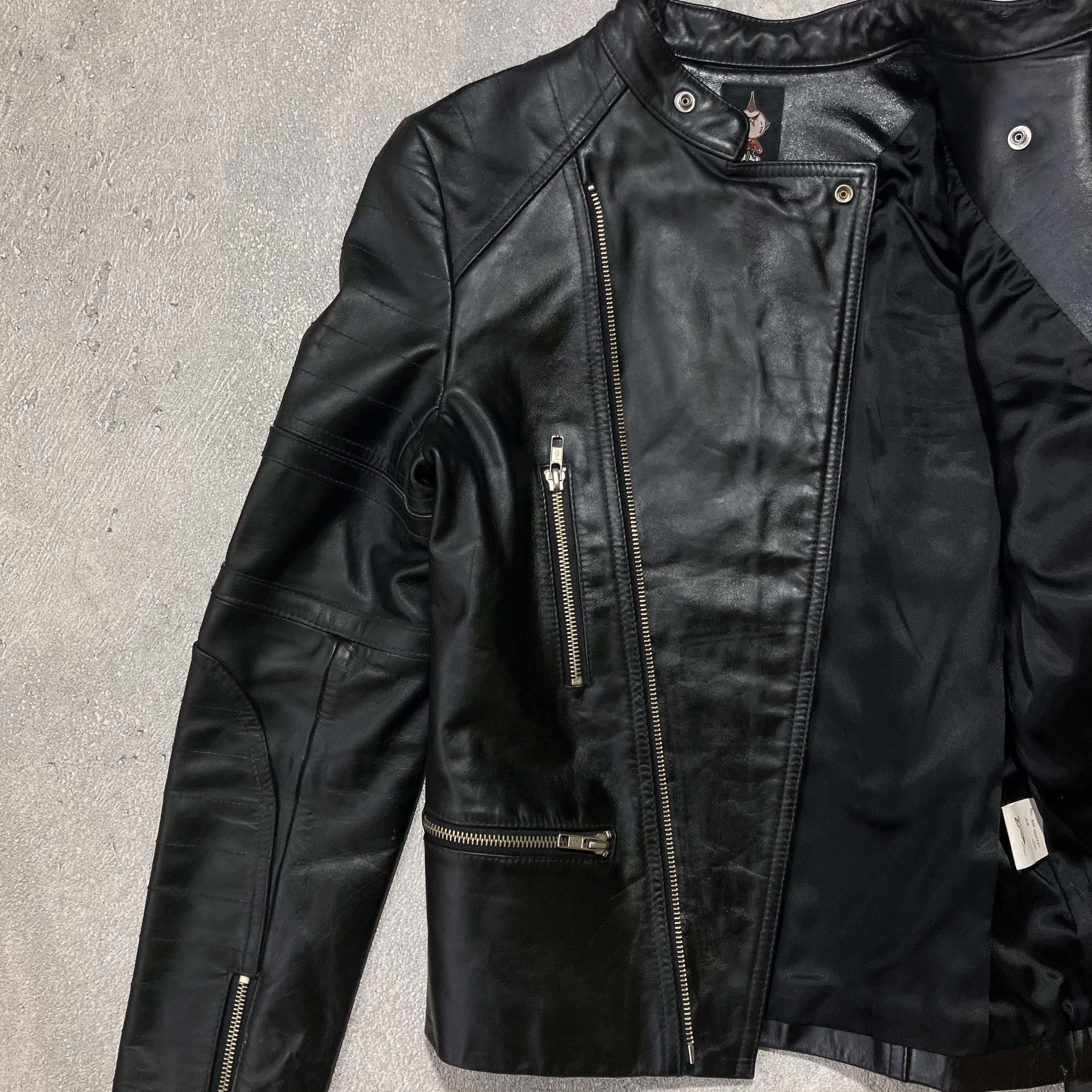 20471120 20471120 (Hyoma) A/W 2000-2001 real leather biker jacket Size US M / EU 48-50 / 2 - 5 Thumbnail