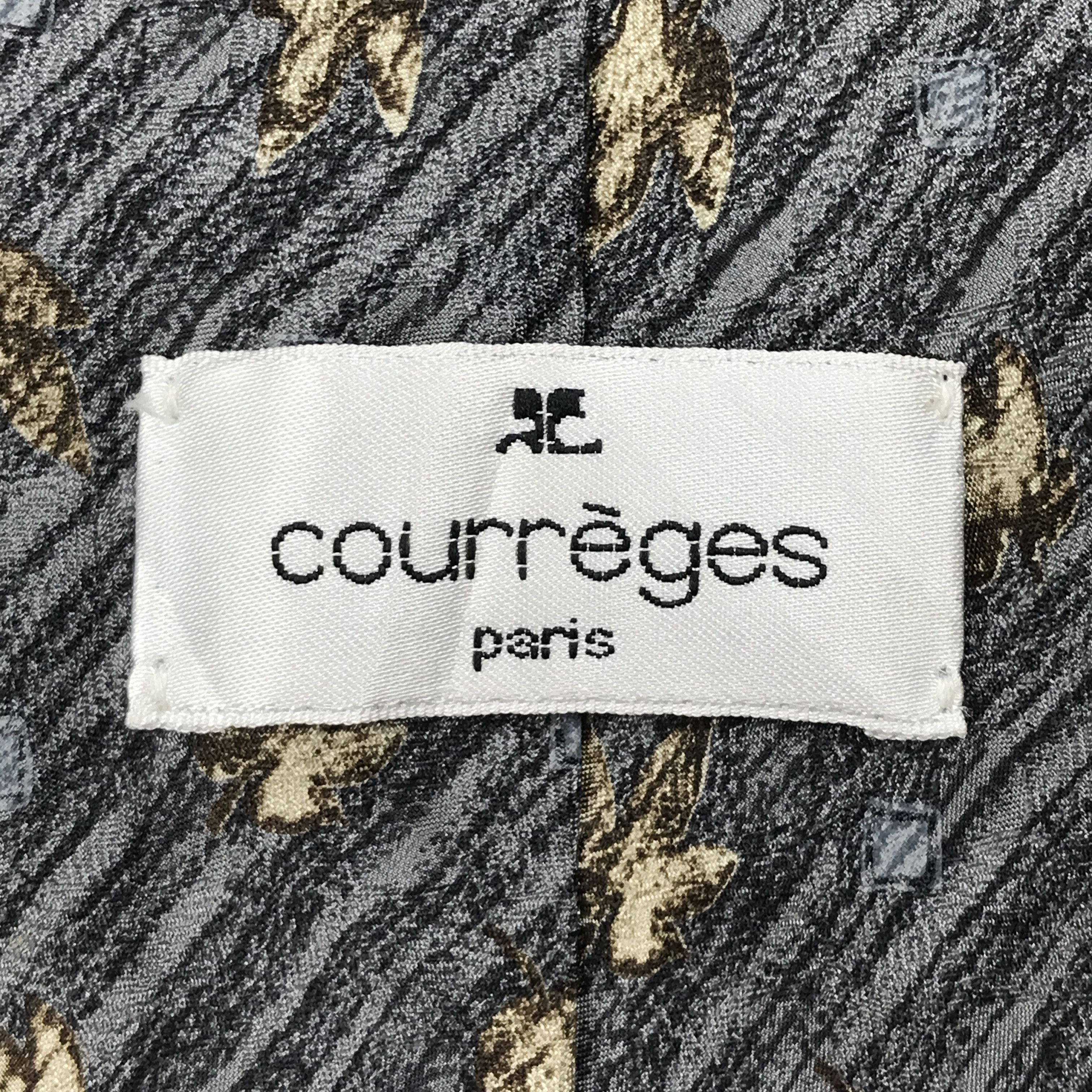 Courreges × Vintage Vintage Courreges Silk Necktie Size ONE SIZE - 8 Thumbnail