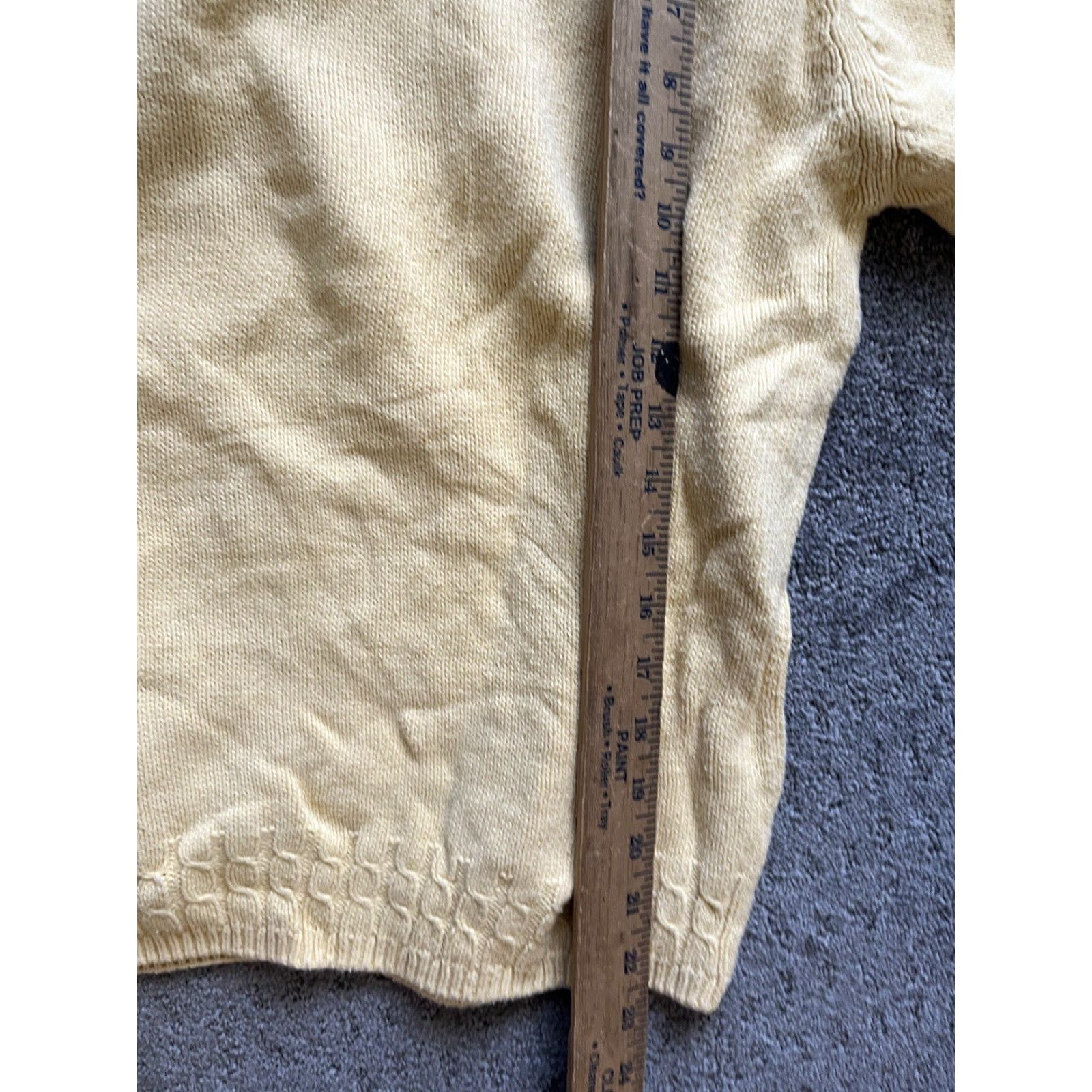 Talbots VINTAGE Talbots Yellow Knitted Turtleneck Sweater Long Sleeve Women L Cable Adult Large Yellow Womens Size L Cable Knit Pullover 90s Size L / US 10 / IT 46 - 5 Thumbnail