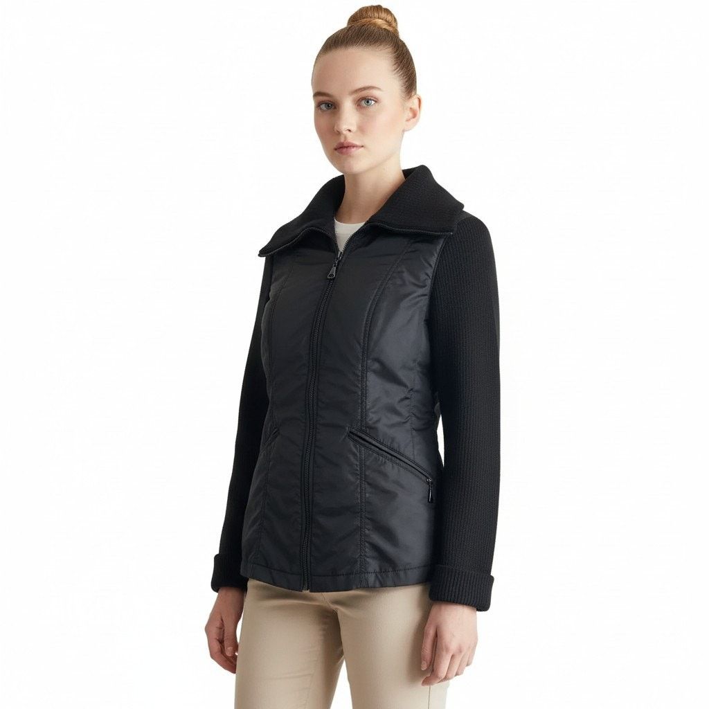 Sisley SISLEY Black Lined Jacket Made in Italy, XS Size XS / US 0-2 / IT 36-38 - 3 Thumbnail