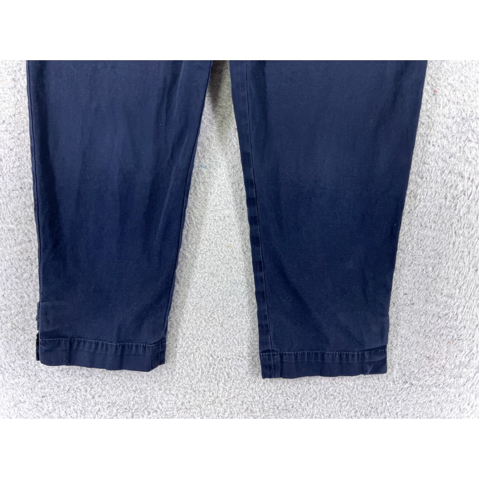 Talbots Talbots Pants Womens 6P Capri Blue Cotton Blend Stretch Flat Front Pockets Regular Petite 21in Inseam Mens? Womens Size 28" / US 6 / IT 42 - 2 Thumbnail