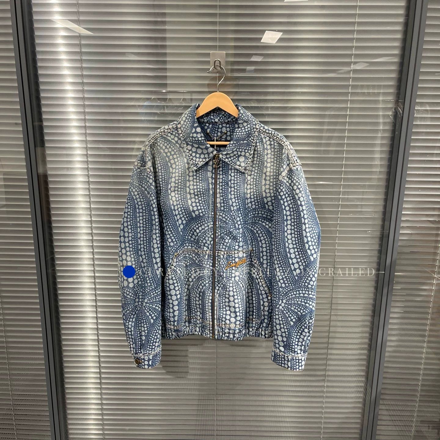 Louis Vuitton Polka Dot Zip Denim Jacket Size US L / EU 52-54 / 3 - 1 Thumbnail