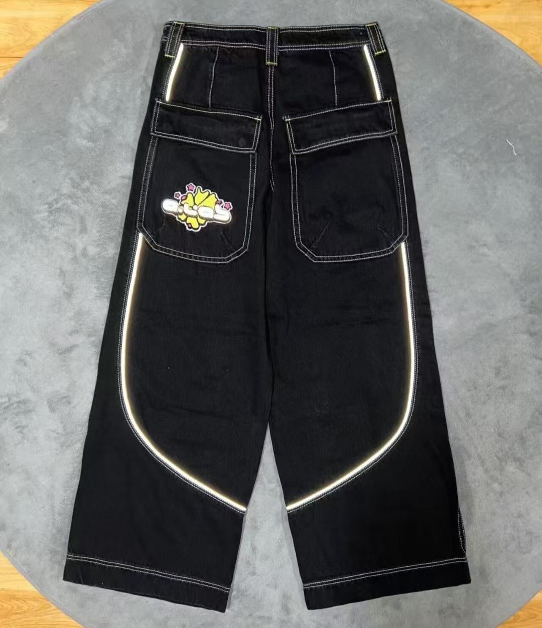 A.LAB a.lab jnco style 3M baggy JEANS Size US 32 / EU 48 - 1 Thumbnail