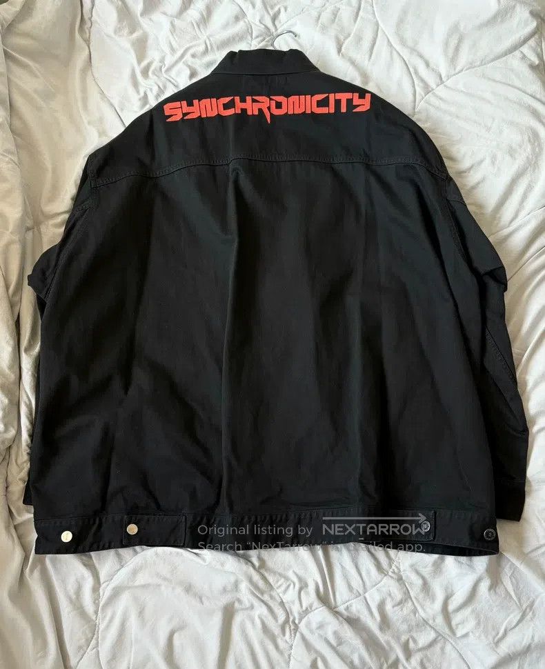 Raf Simons Raf Simons AW21 back slogan leather badge silhouette denim Size US S / EU 44-46 / 1 - 1 Thumbnail