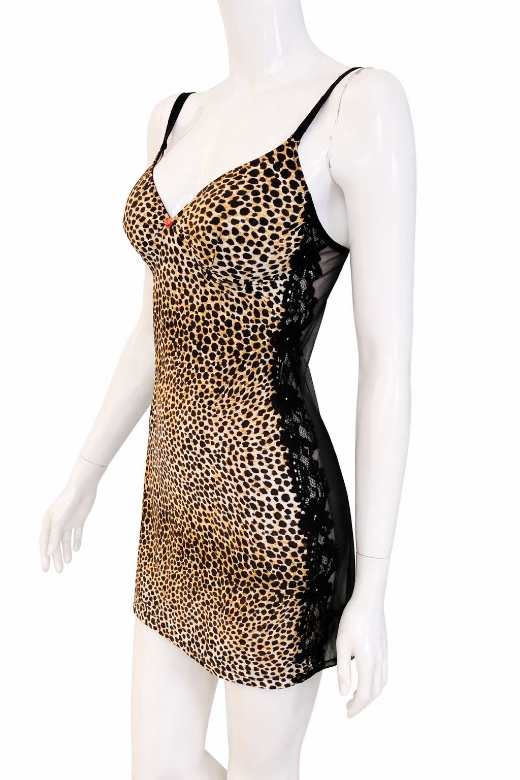 Dolce & Gabbana Dolce & Gabbana Leopard Print Mesh Transparent Dress D&G Size M / US 6-8 / IT 42-44 - 5 Thumbnail