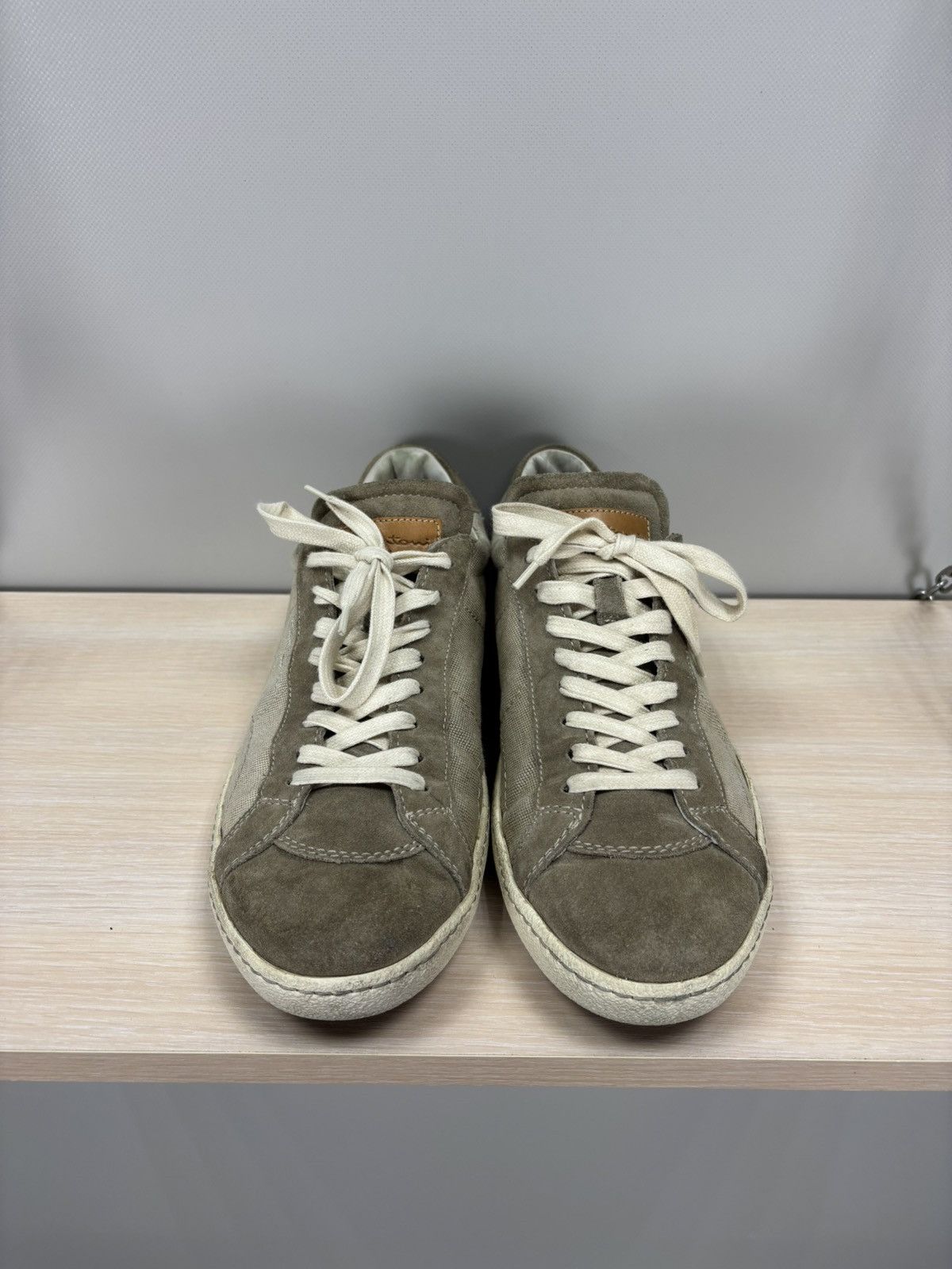 Santoni Mens sneakers Santoni Size 7 Color Brown/Gray Size US 7 / EU 40 - 3 Thumbnail