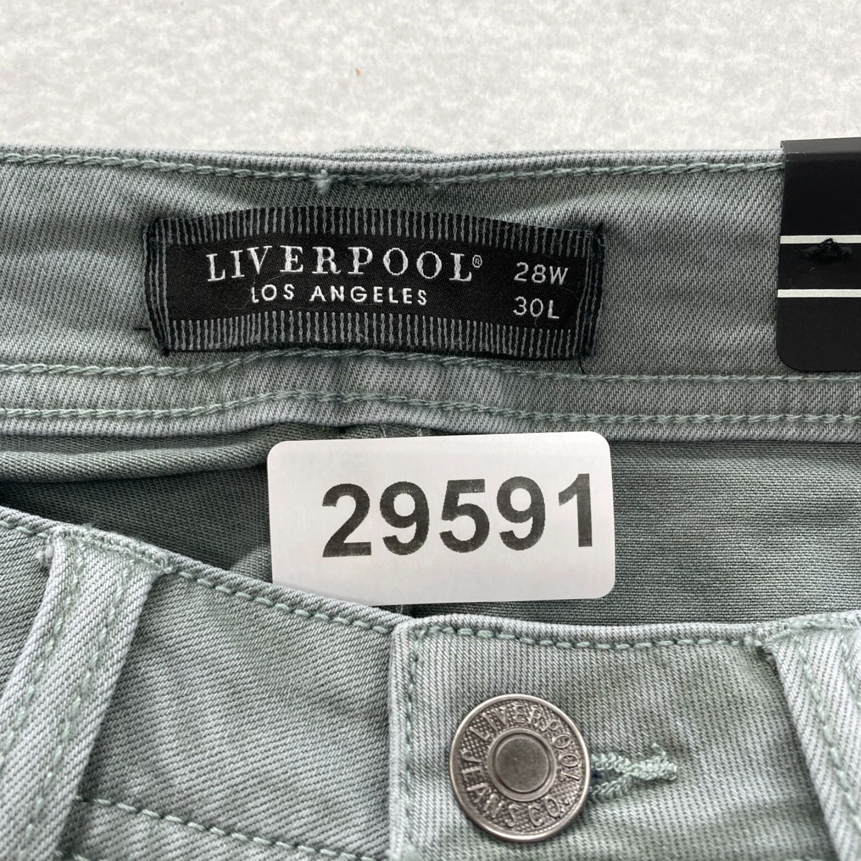 Vintage Liverpool Regent Relaxed Straight 5 Pocket Pants Mens 28x30 Gray Stretch Chino Size US 28 / EU 44 - 6 Thumbnail