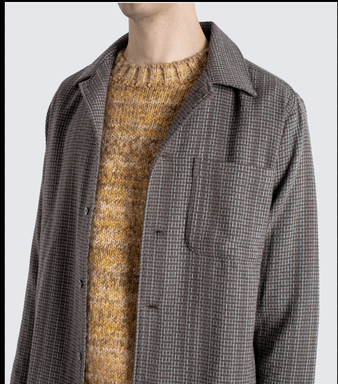 Far Afield BUSEY LINEAR DOBBY CHECK SHIRT Size US S / EU 44-46 / 1 - 5 Thumbnail