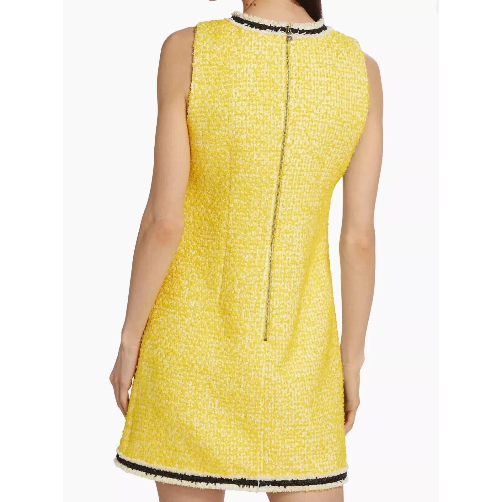 Alice + Olivia NWT ALICE + OLIVIA Yellow Tweed Daisy Blazer Dress 2 Pc Set Size S / US 4 / IT 40 - 8 Thumbnail