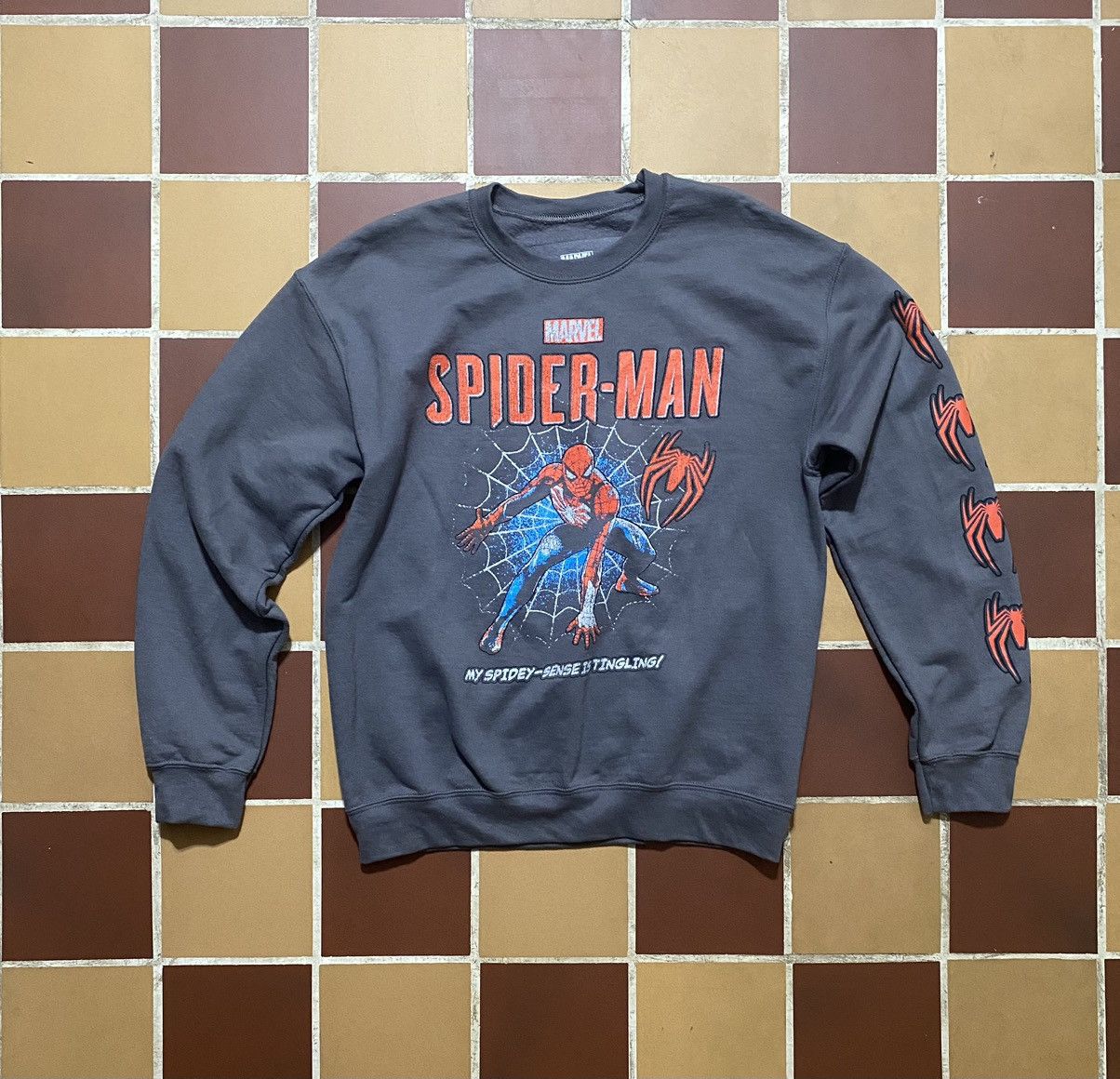 DC Comics × Marvel Comics × Vintage Vintage Marvel Spider-Man Sweater Size US M / EU 48-50 / 2 - 1 Thumbnail