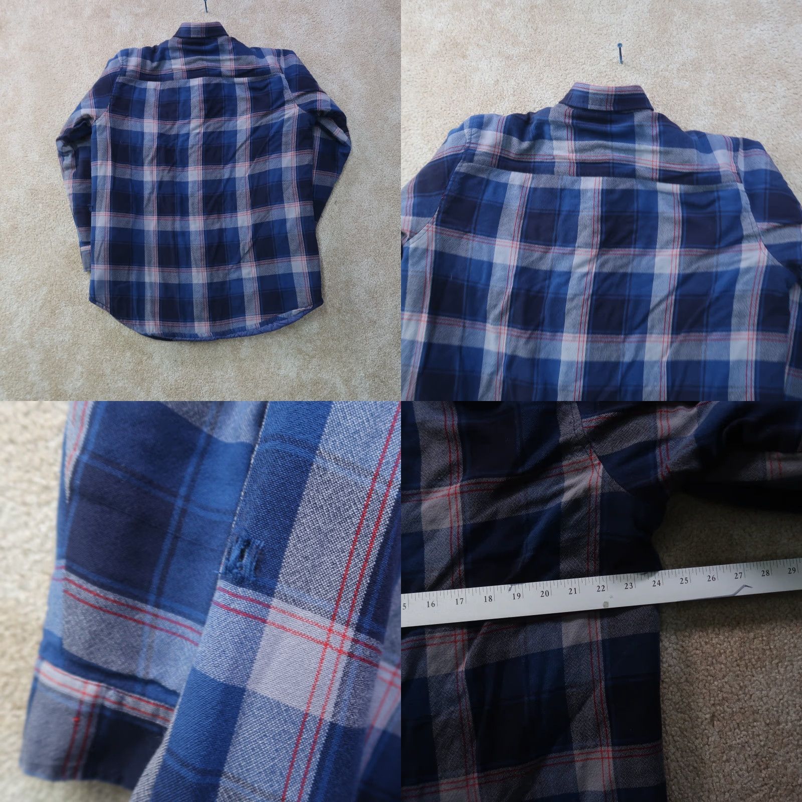 Vintage VINTAGE Quilt Lined Flannel Shirt Jacket Men's XL Plaid Workwear shacket Size US XL / EU 56 / 4 - 8 Thumbnail