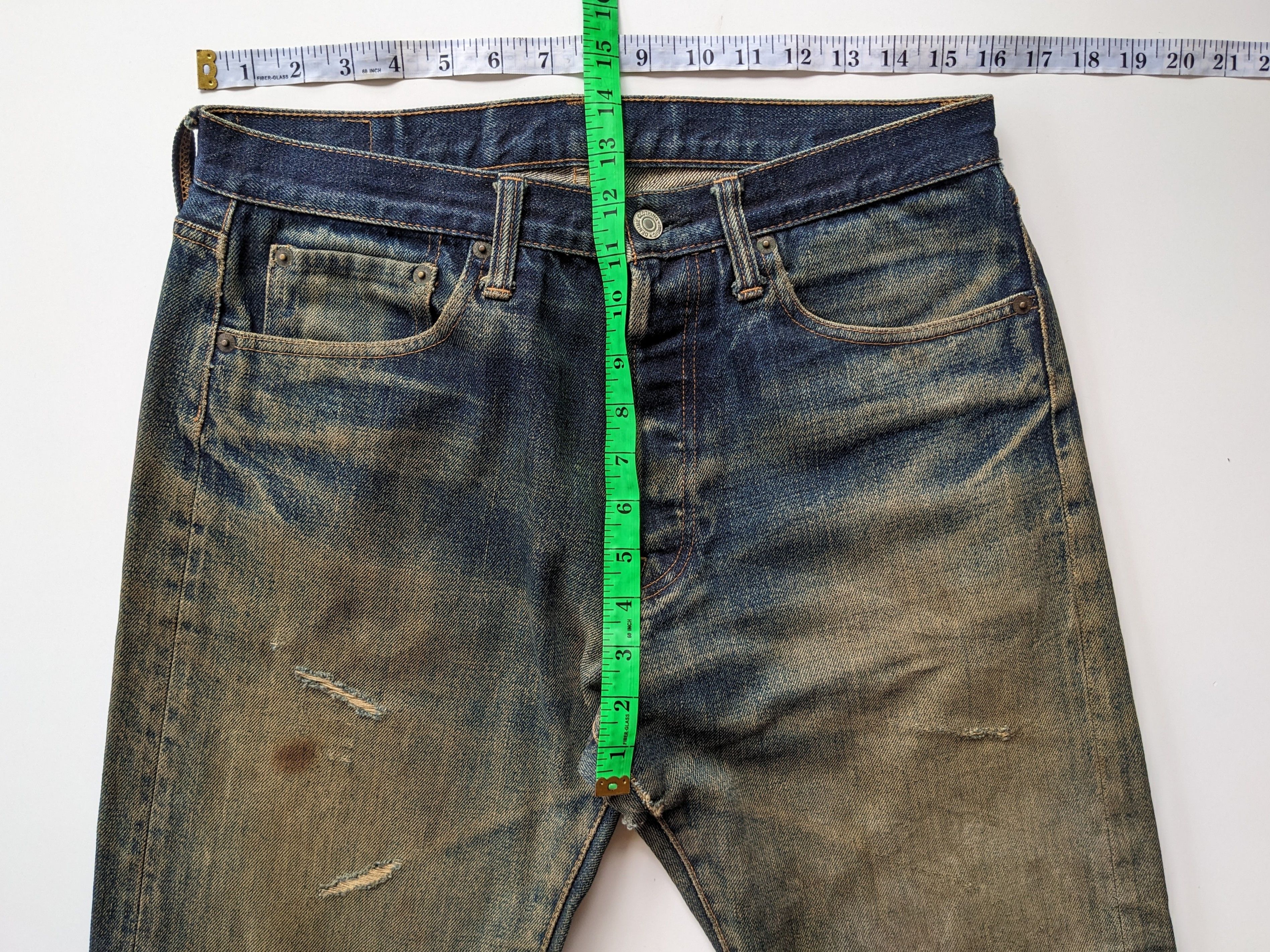Denime Denime rusty patchwork selvedge distresses jeans Size US 32 / EU 48 - 11 Thumbnail