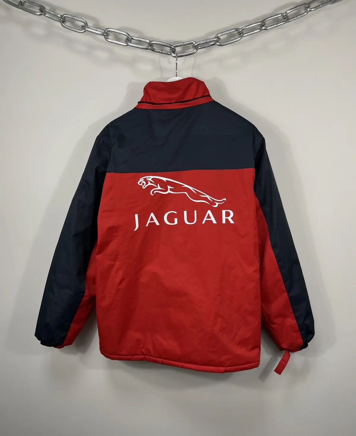 Formula 1 × Racing × Vintage Vintage Jaguar F1 Red Big Logo Bomber ...
