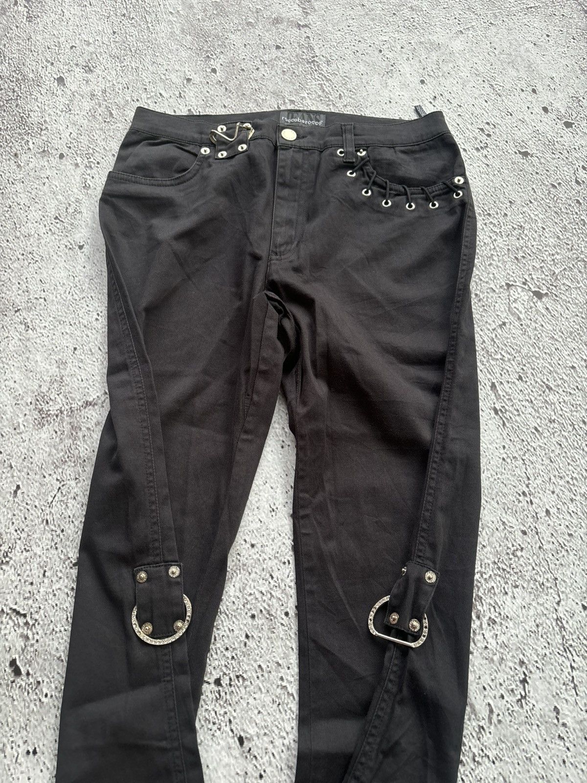 Le Grande Bleu (L.G.B.) Y2k rocobarocco black Lgb style pants Size US 28 / EU 44 - 4 Thumbnail