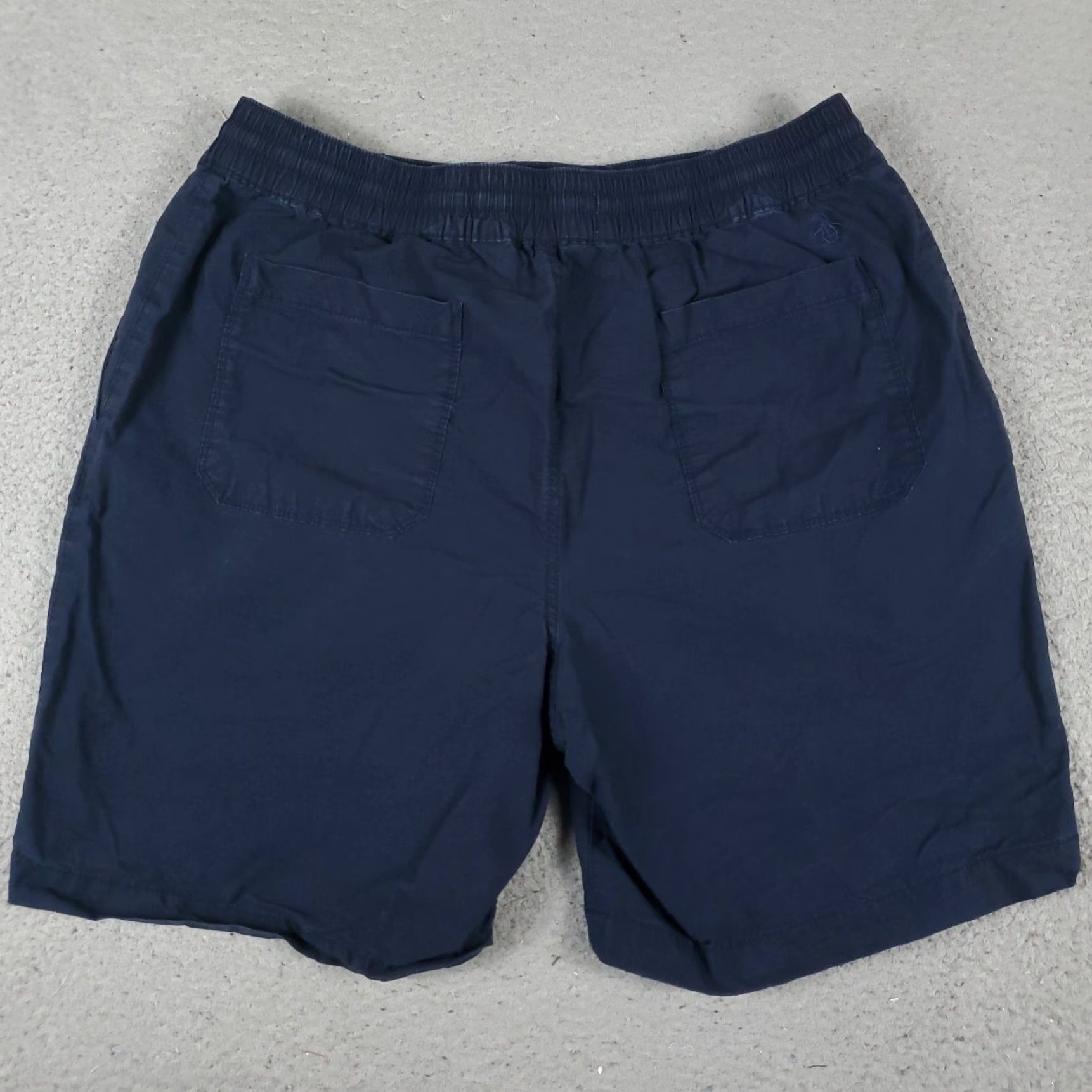 Vintage Penguin Shorts Mens Medium Blue Beach Swim Trunks Size US 31 - 6 Thumbnail