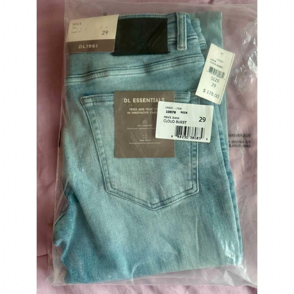 DL1961 Men’s DL1961 Nick Slim Jeans Size 29x34 - NEW WITH TAGS Reg Size US 29 - 8 Thumbnail
