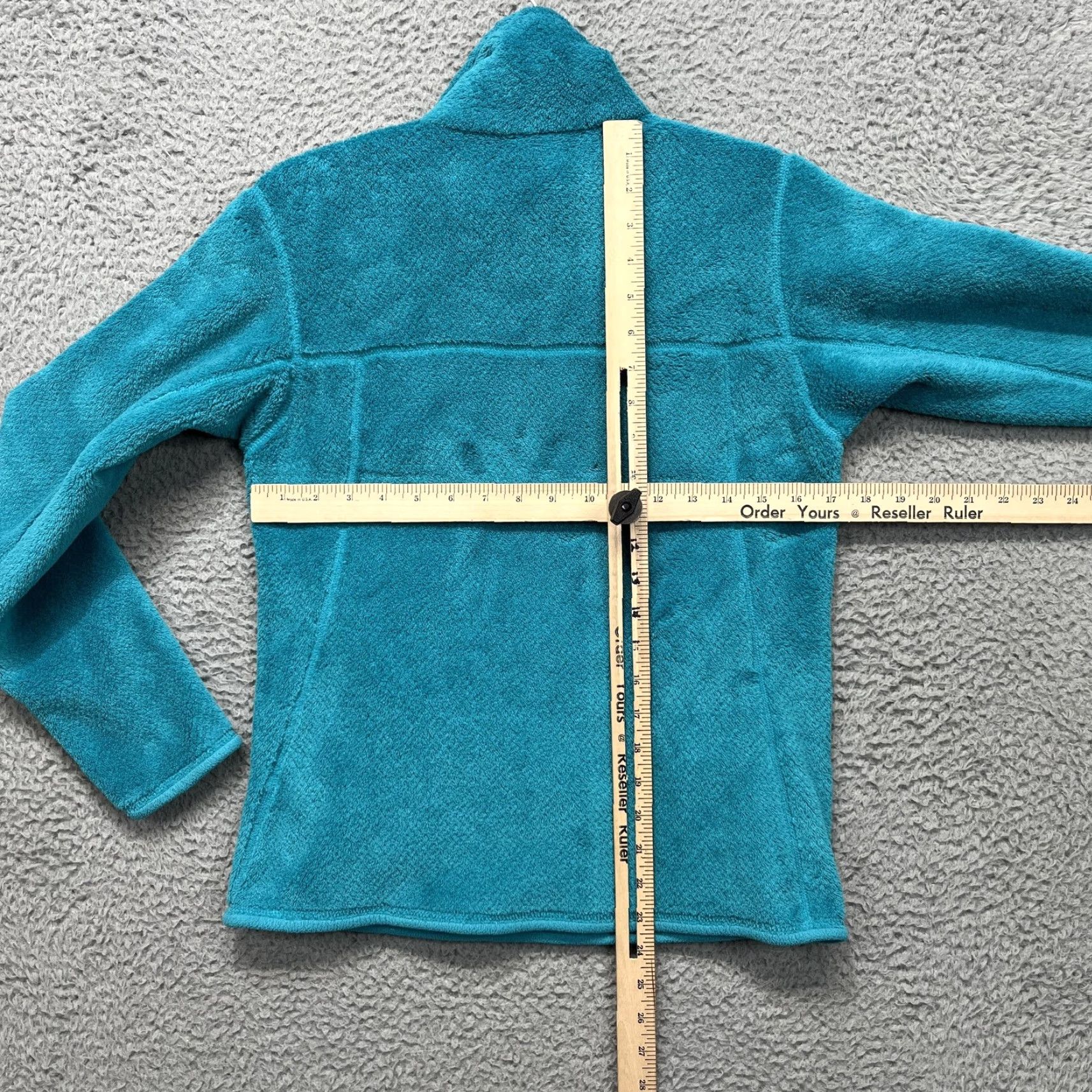 Patagonia VINTAGE Patagonia Re-Tool Snap-T Pullover Jacket Womens Small Teal Polartec Fleece 25442 Size S / US 4 / IT 40 - 7 Thumbnail