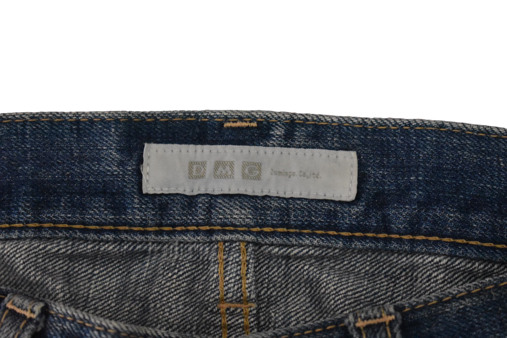 If Six Was Nine × Japanese Brand × Jean WIDE LEG 🔥 Domingo DMG Distress Blue Wash Jeans W30 Size US 30 / EU 46 - 4 Thumbnail